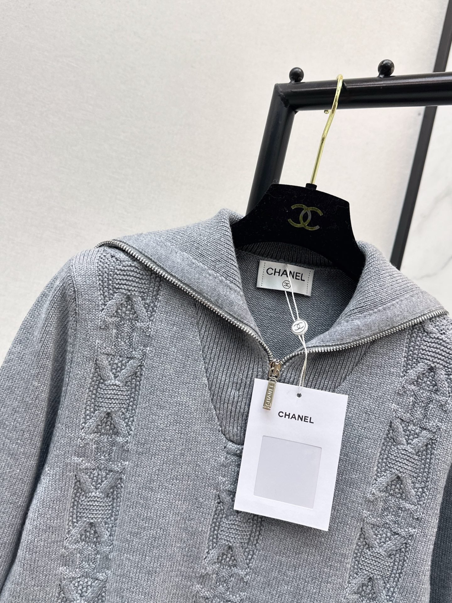 25FW  zip knit jumper