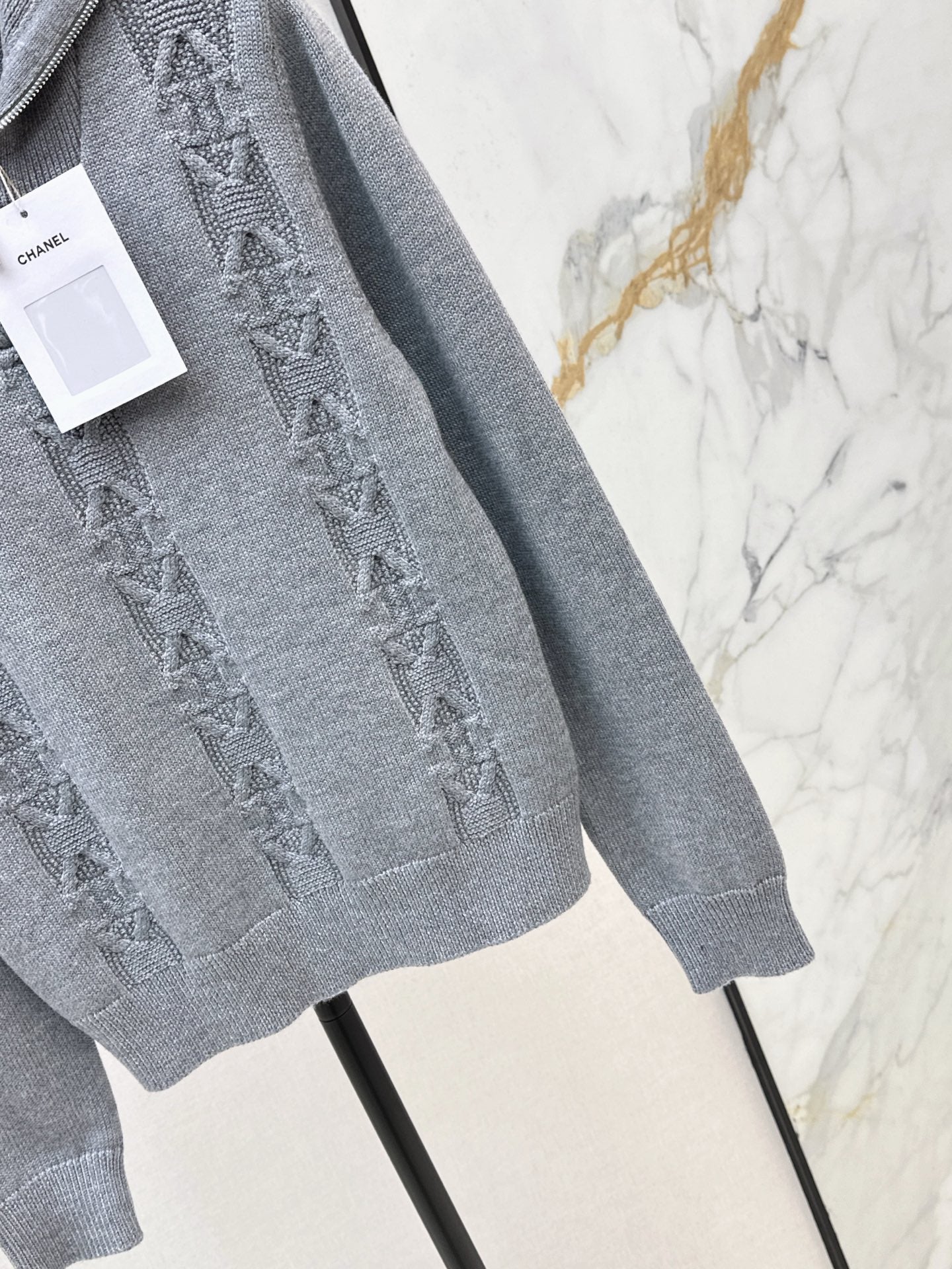 25FW  zip knit jumper