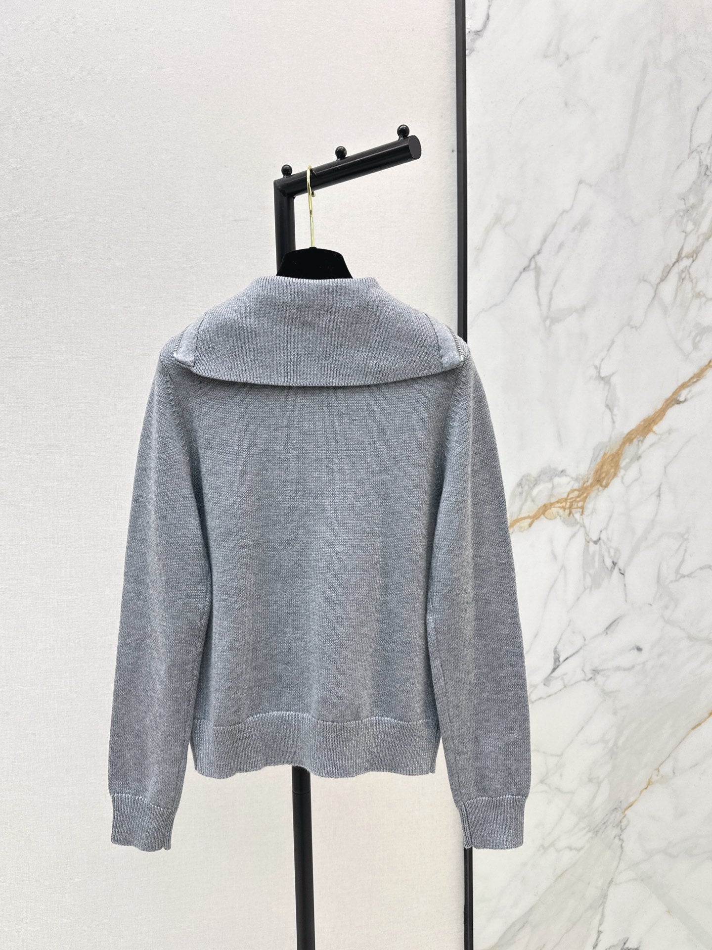 25FW  zip knit jumper