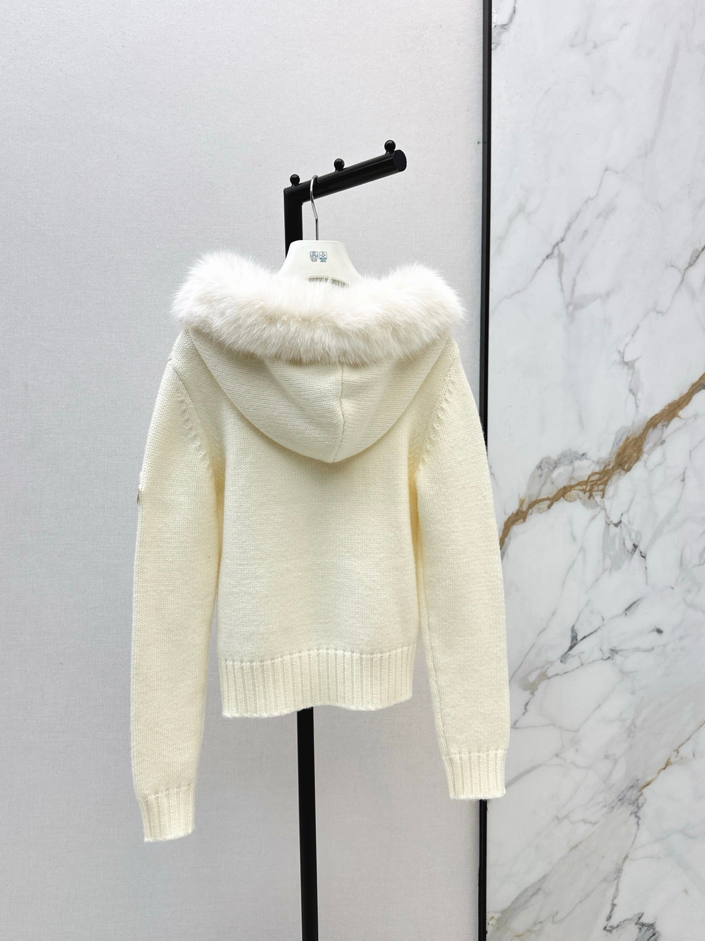 25FW  detachable fur knit cardigan