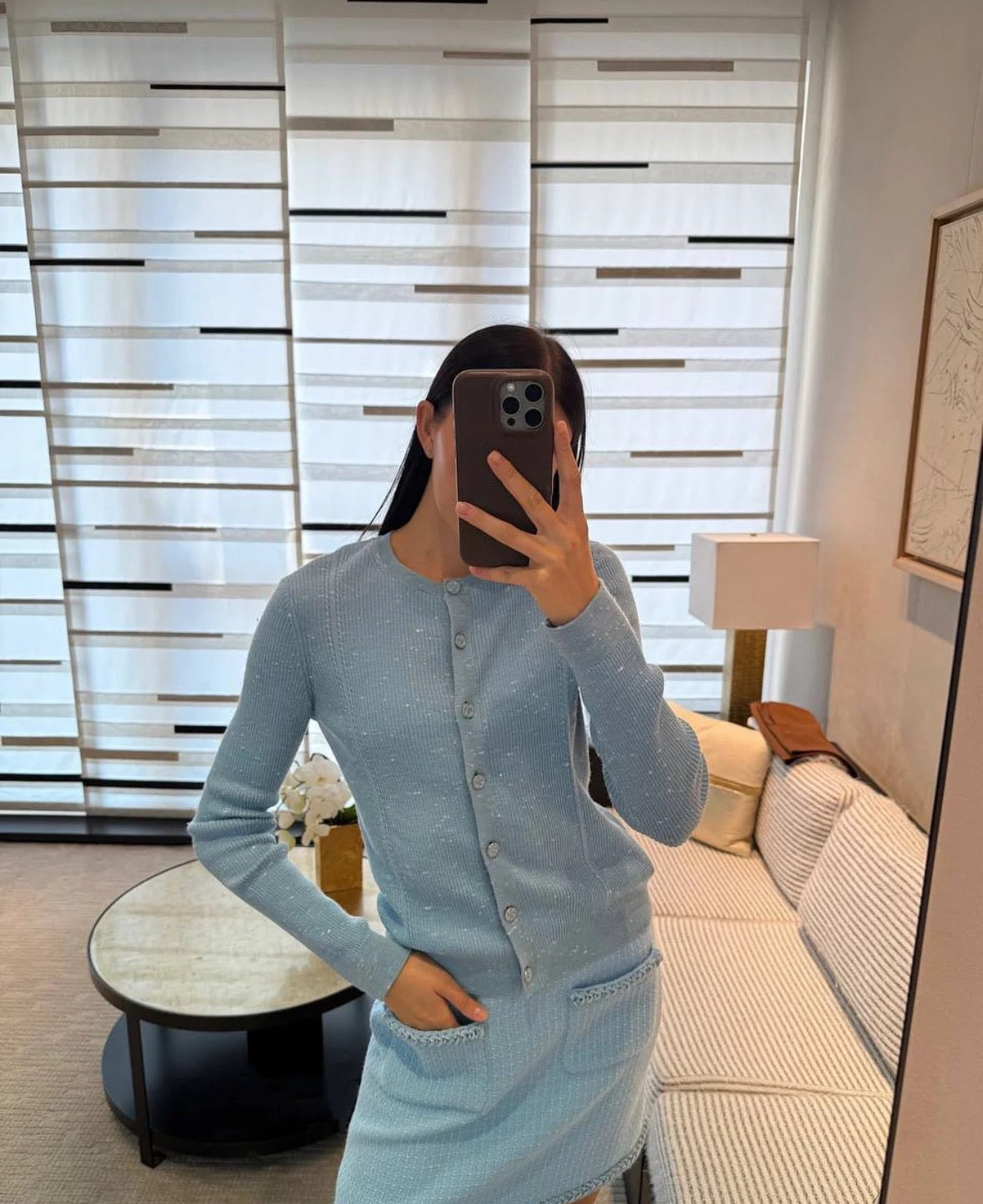 25FW  jacquard knit cardigan