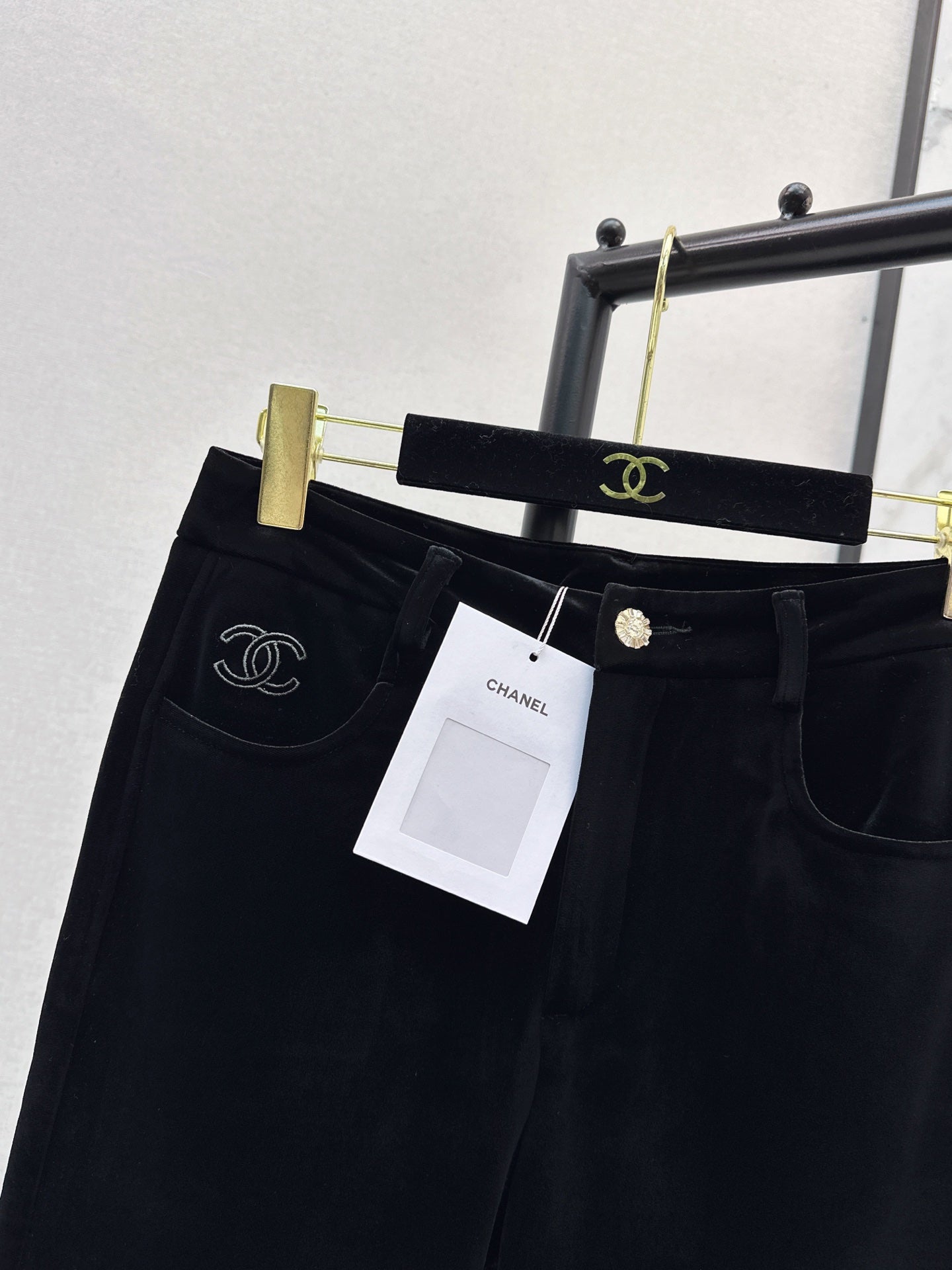 25FW velvet flared pants