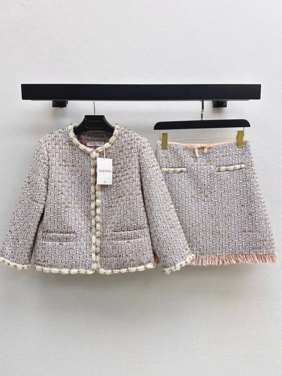 25FW  woven jacket+skirt outfit sets