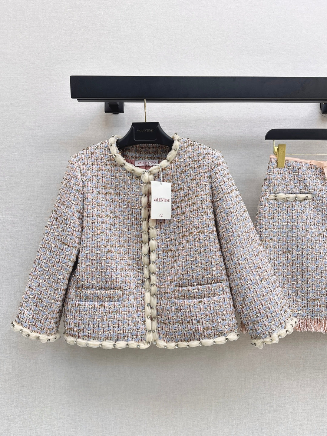 25FW  woven jacket+skirt outfit sets