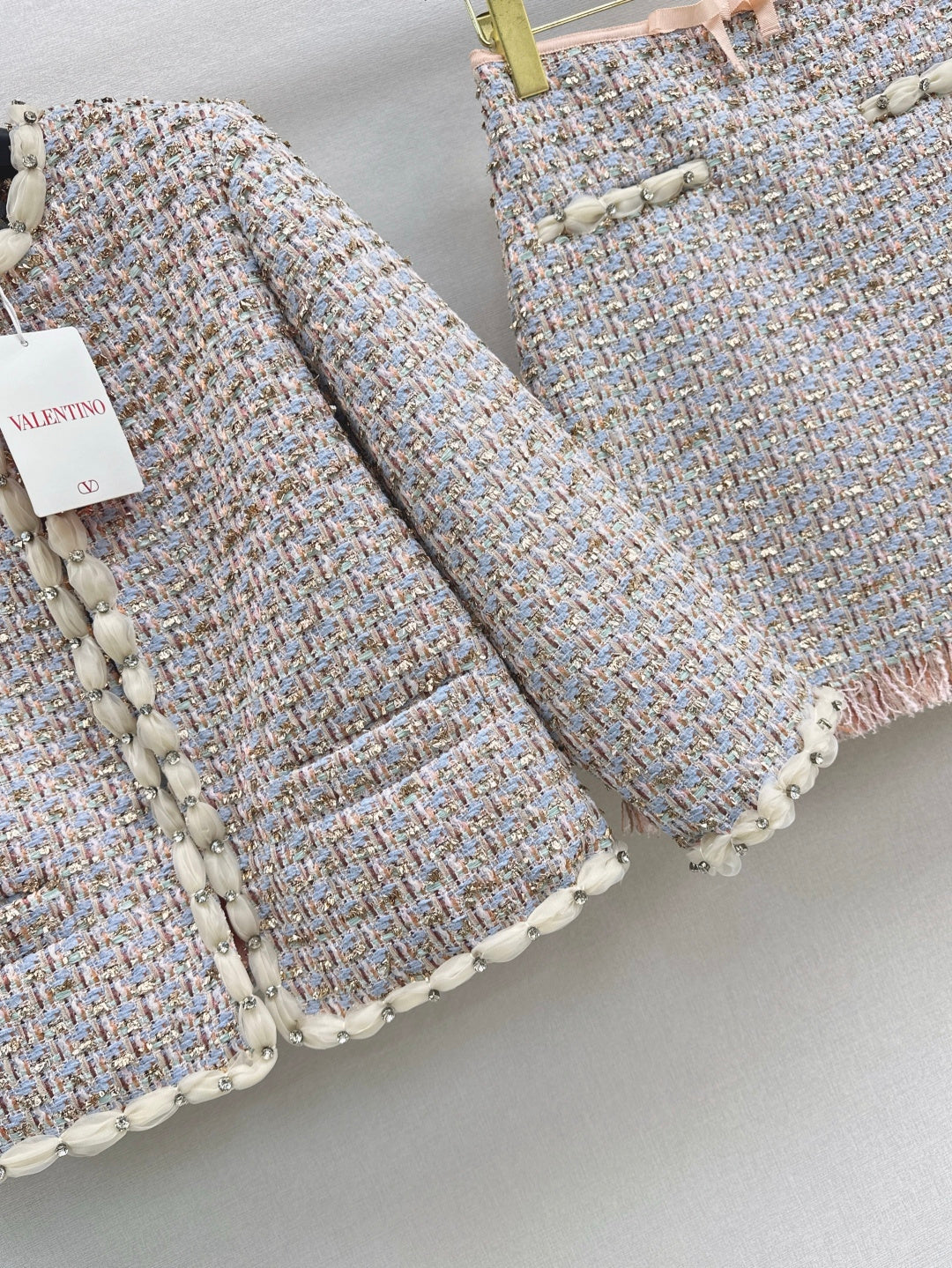 25FW  woven jacket+skirt outfit sets