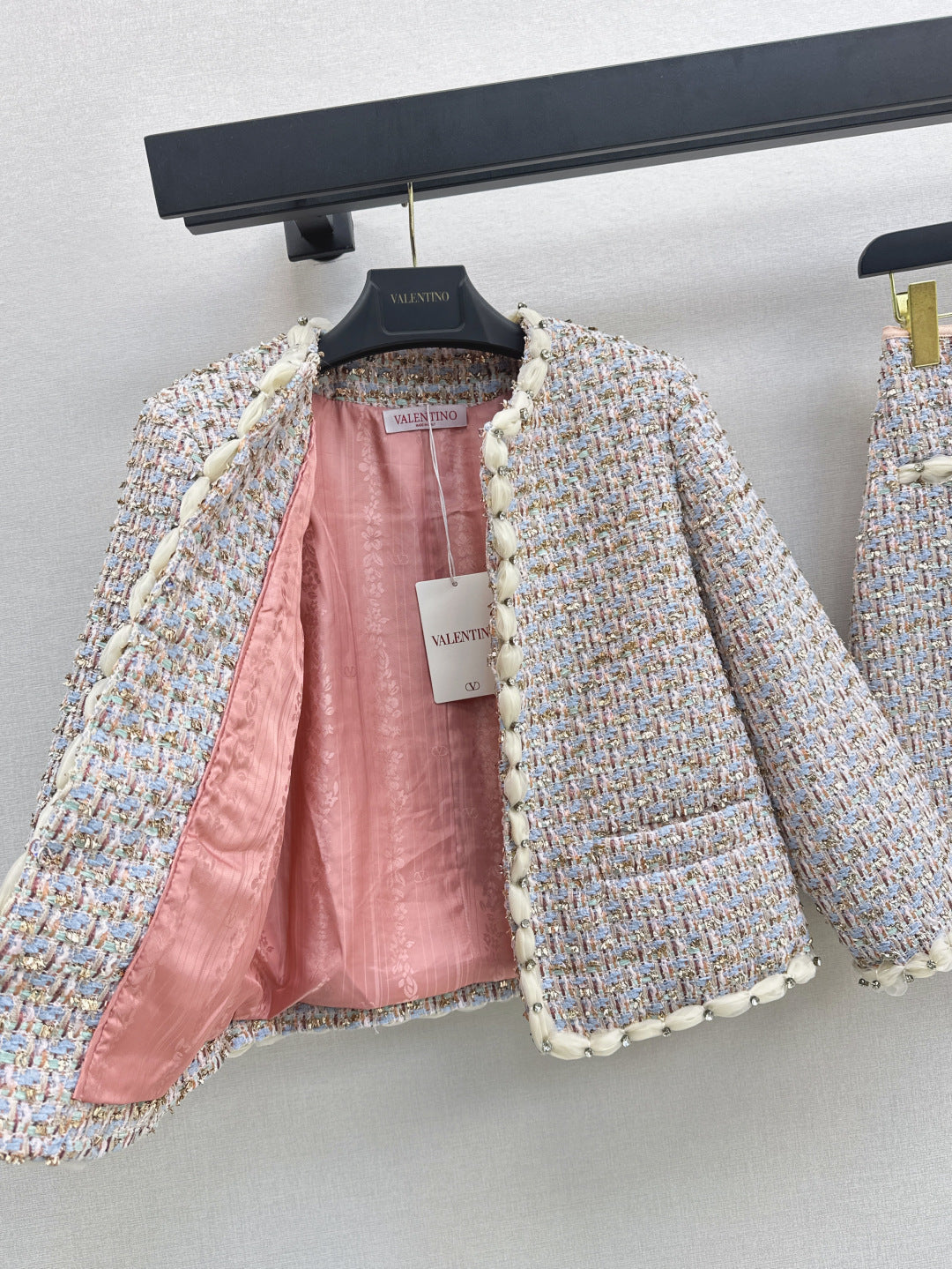 25FW  woven jacket+skirt outfit sets