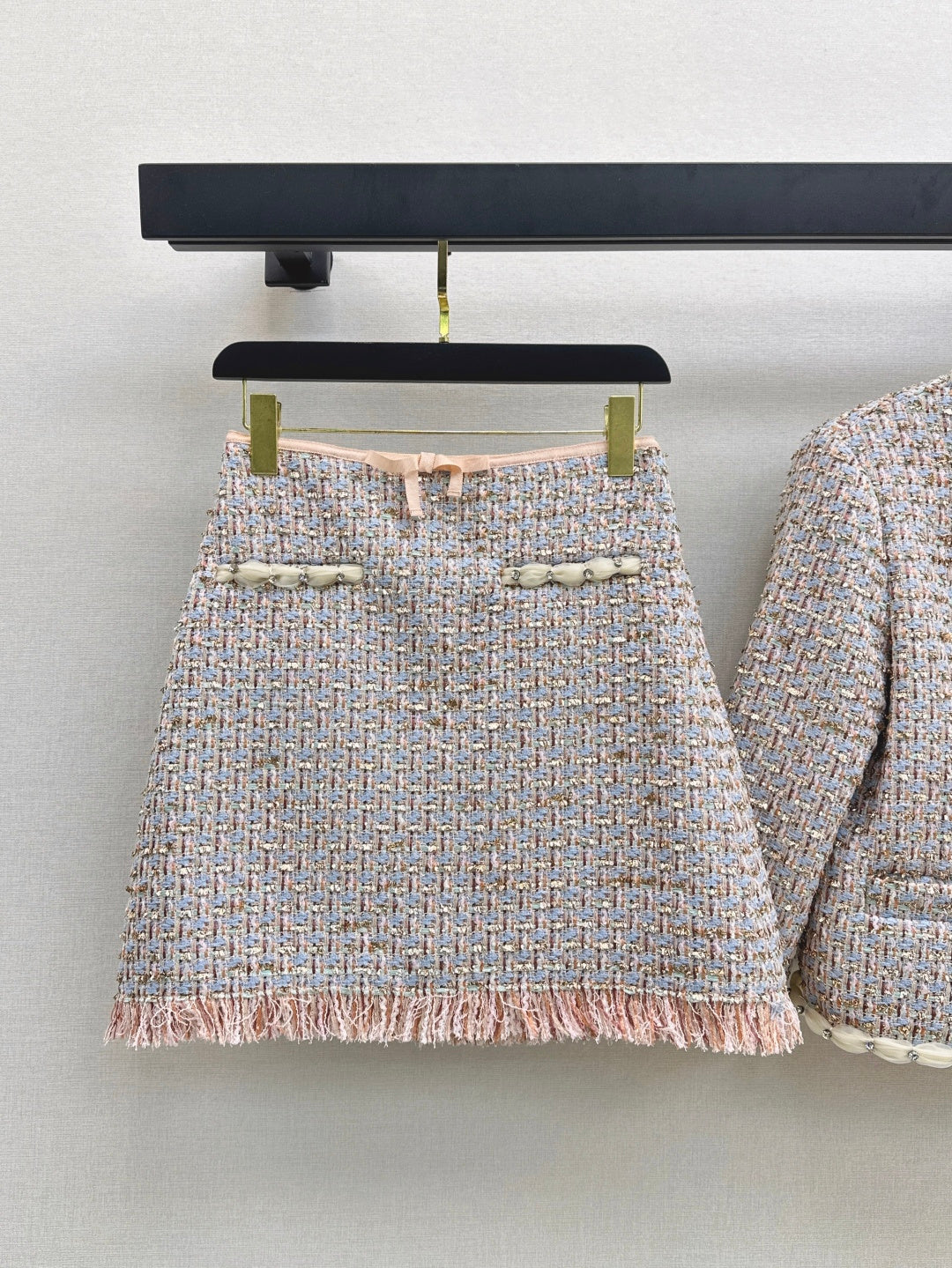 25FW  woven jacket+skirt outfit sets