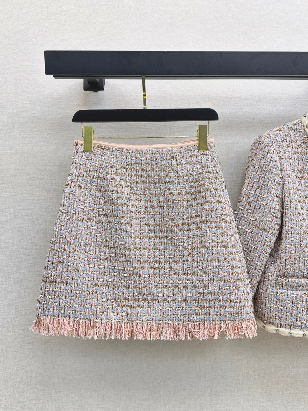 25FW  woven jacket+skirt outfit sets