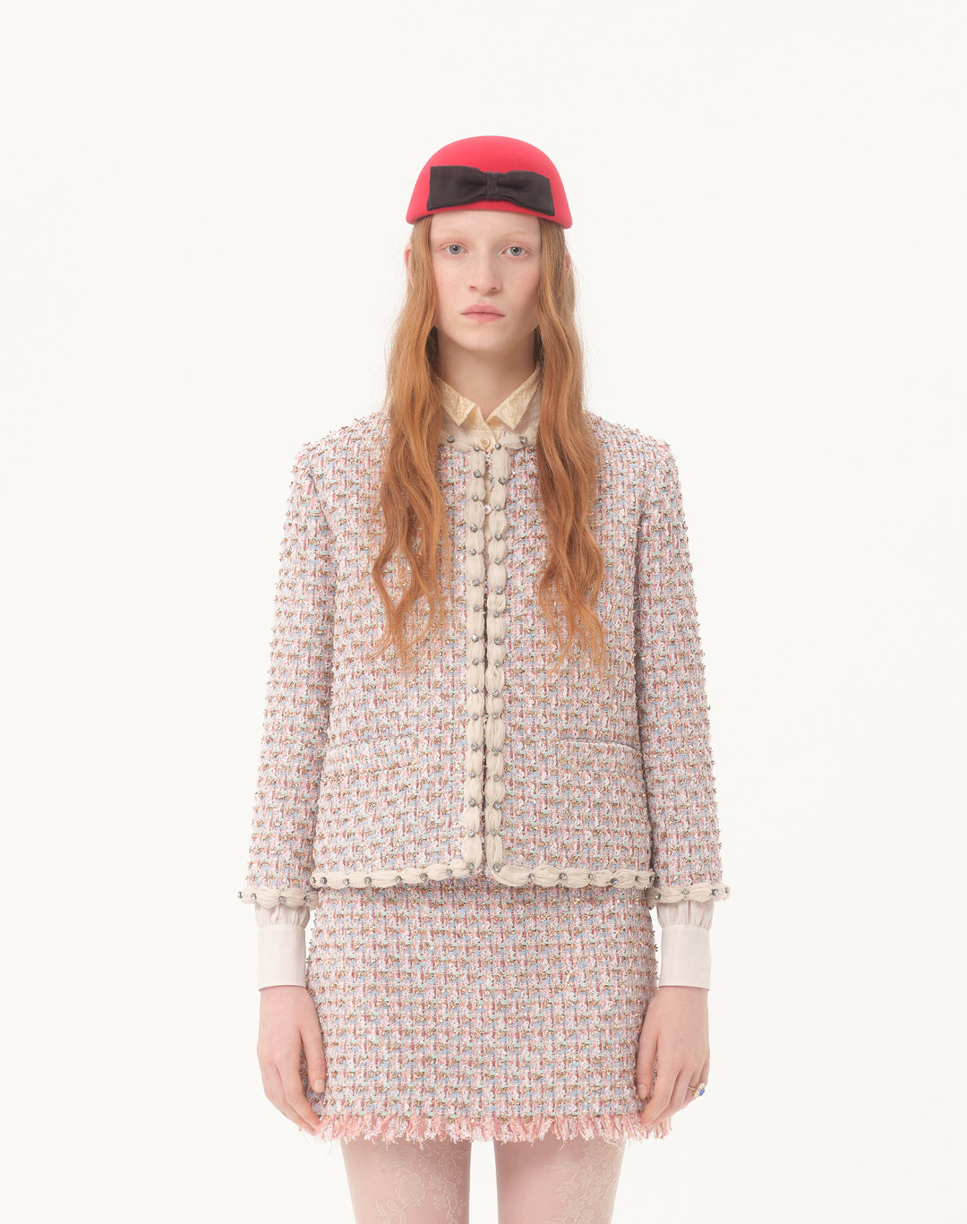 25FW  woven jacket+skirt outfit sets