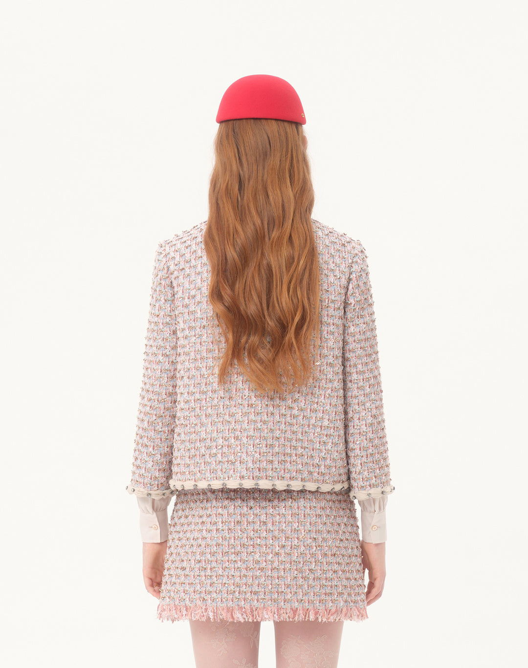 25FW  woven jacket+skirt outfit sets