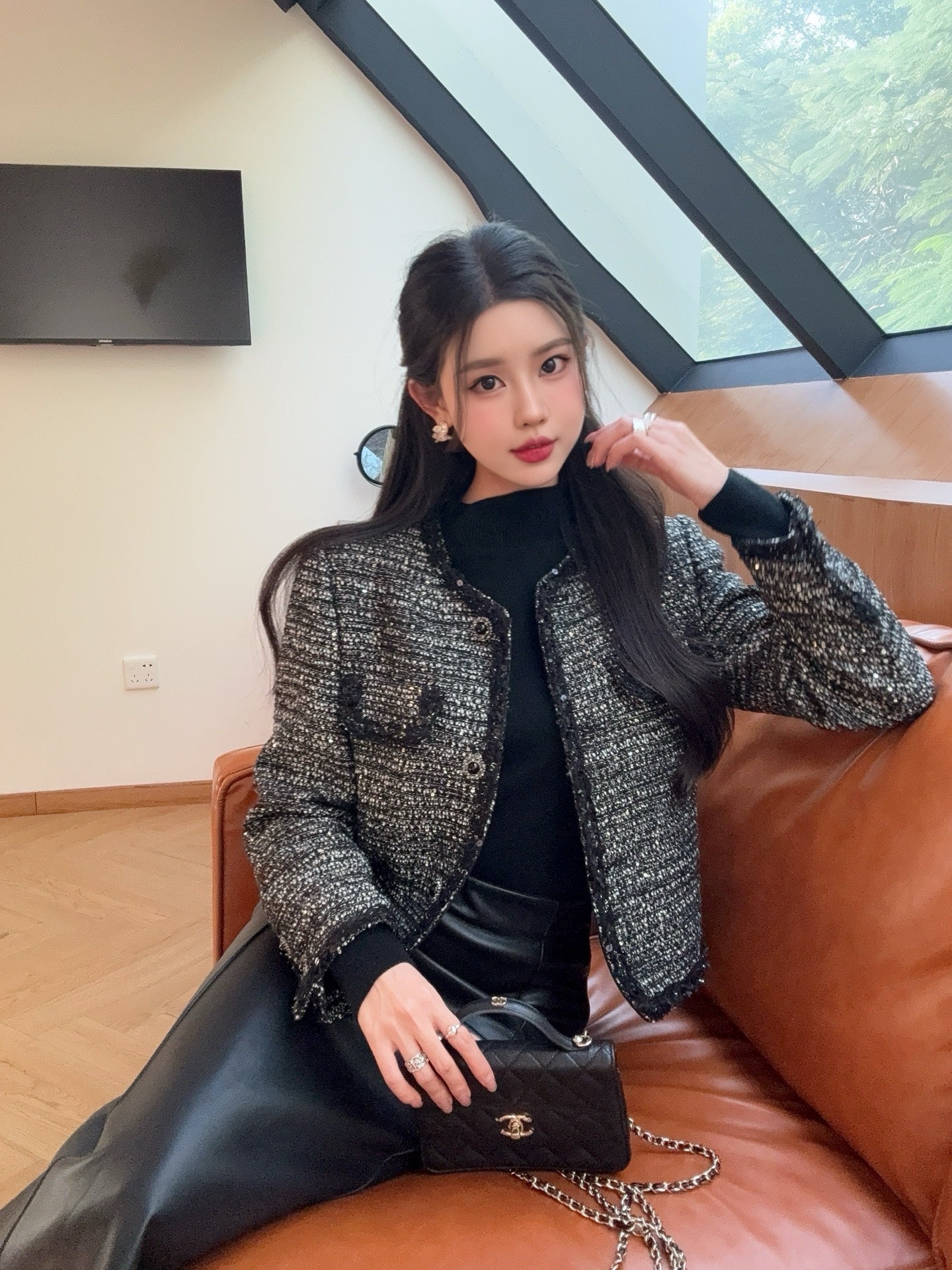 25FW  woven tweed jacket