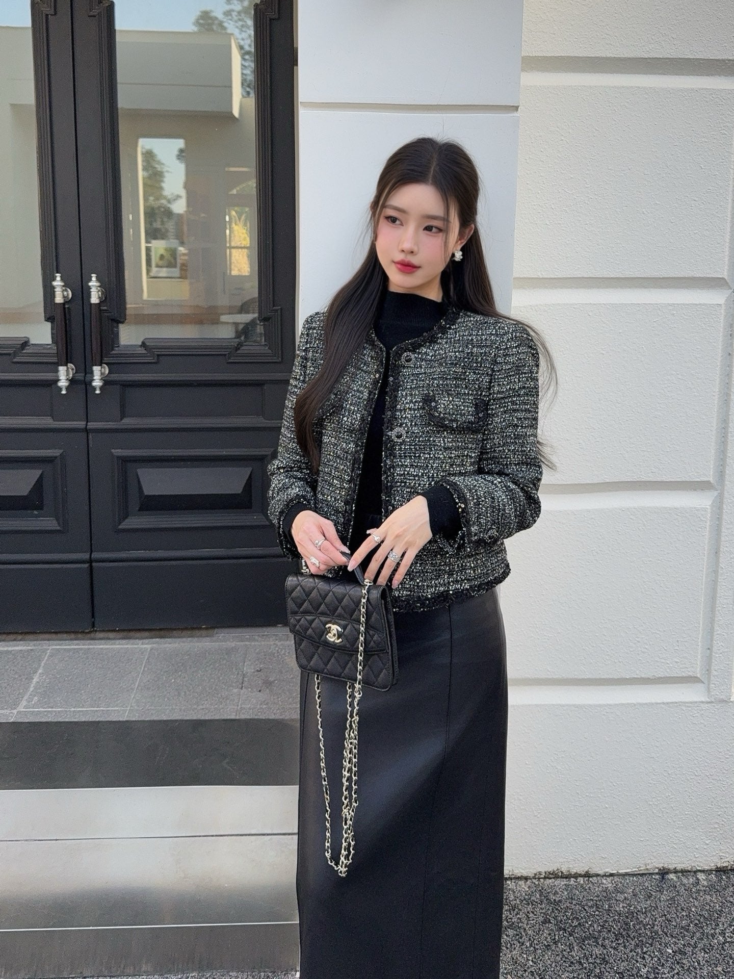 25FW  woven tweed jacket