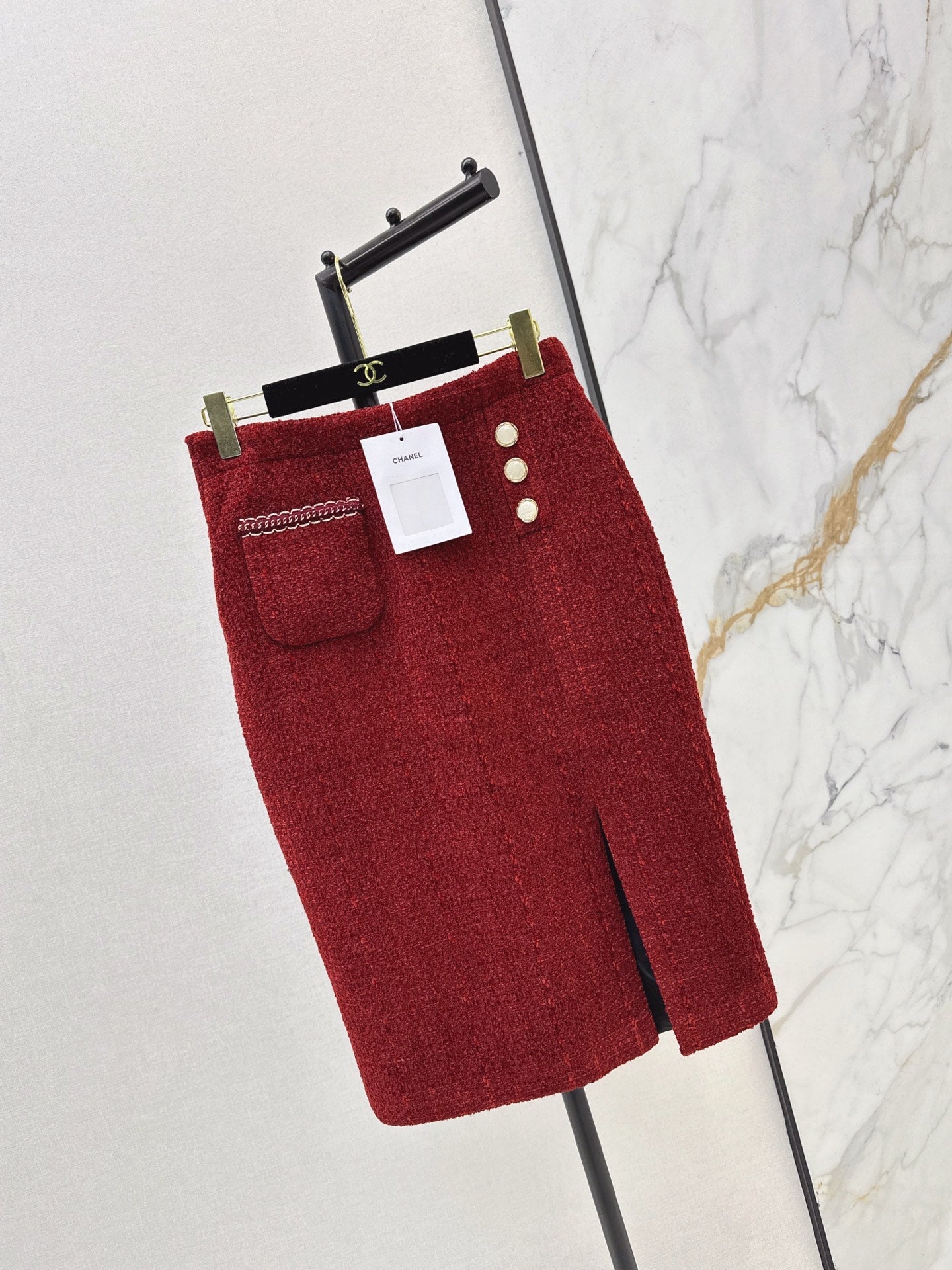 25FW  woven A-line skirt