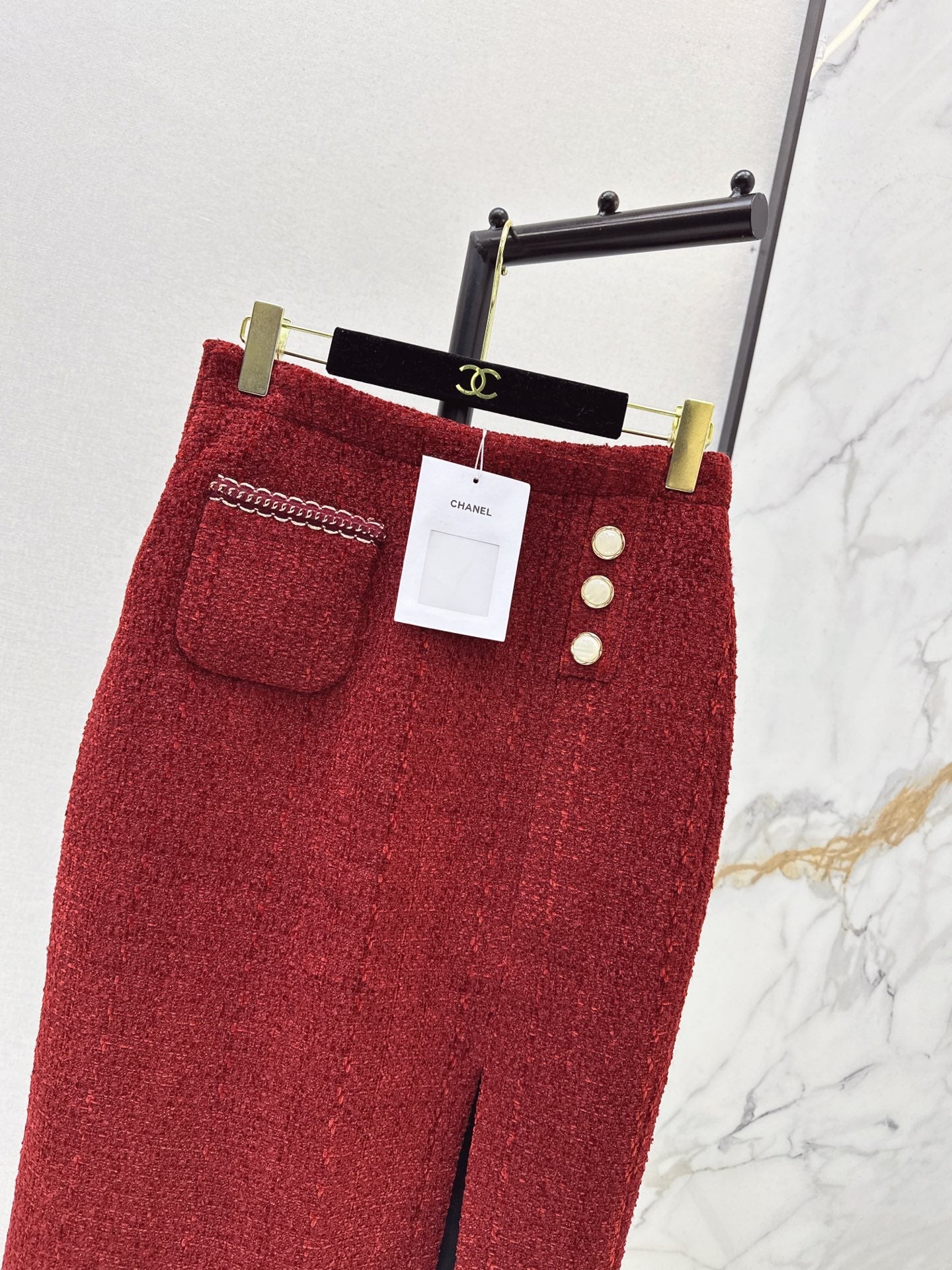 25FW  woven A-line skirt