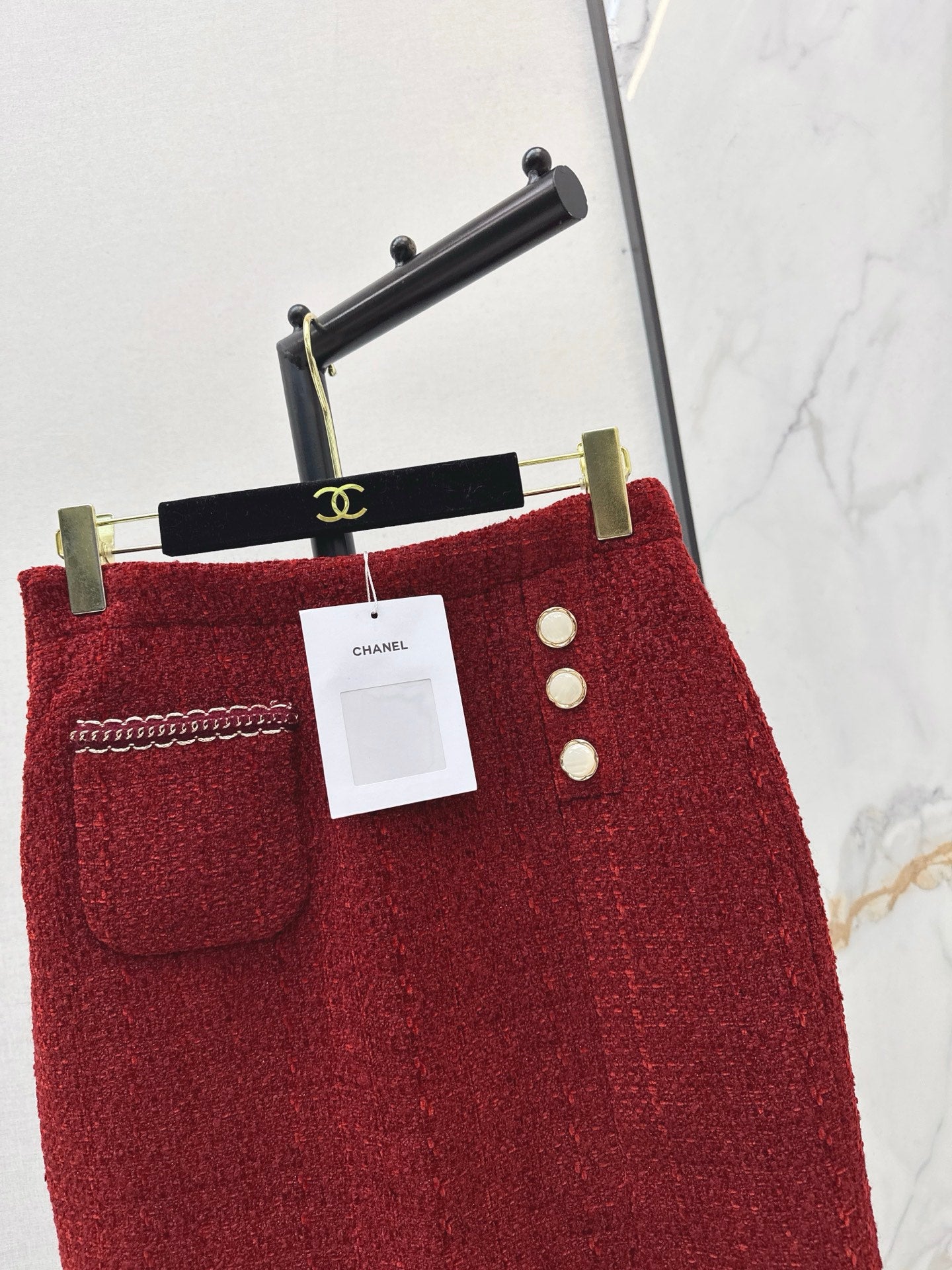 25FW  woven A-line skirt