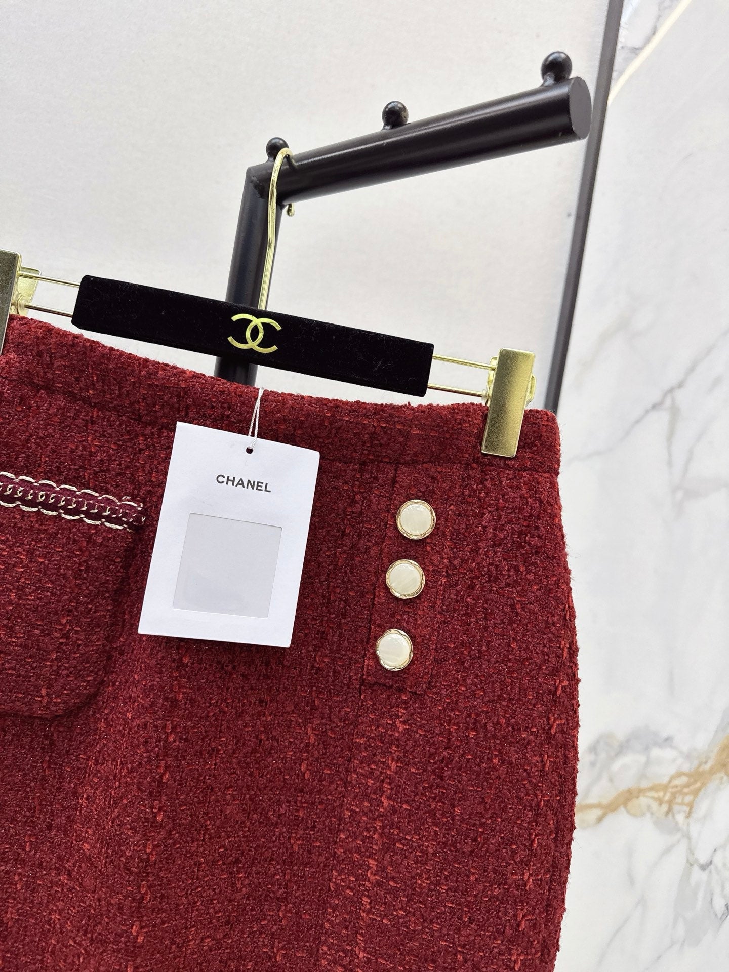 25FW  woven A-line skirt