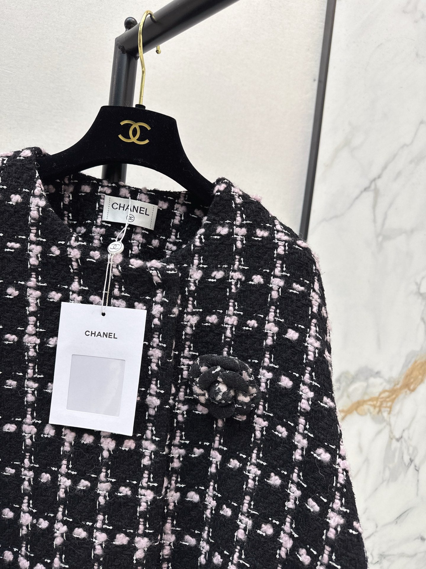 25FW check cape coat