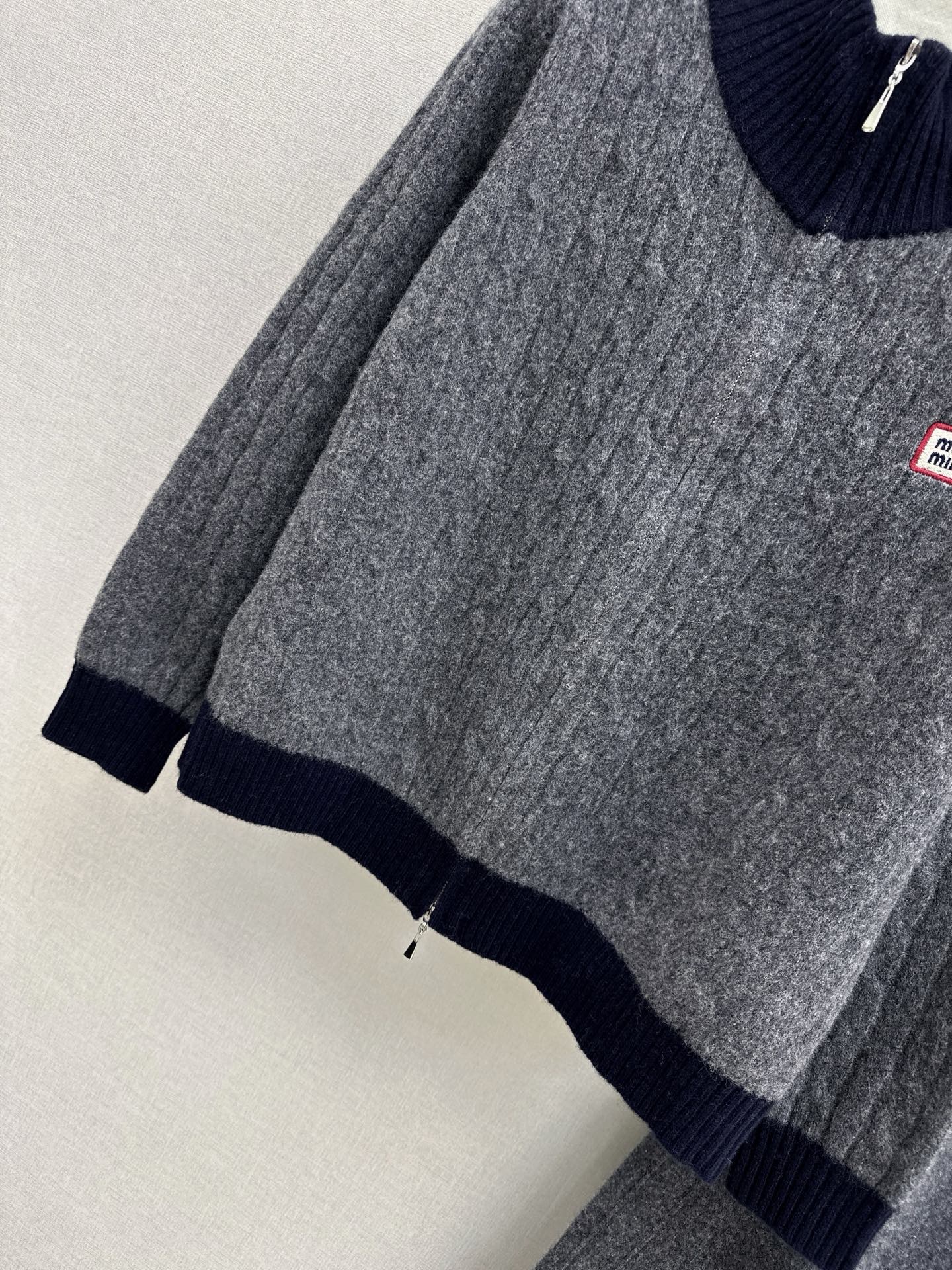 25FW  wool cardigan +wide pants outfit sets