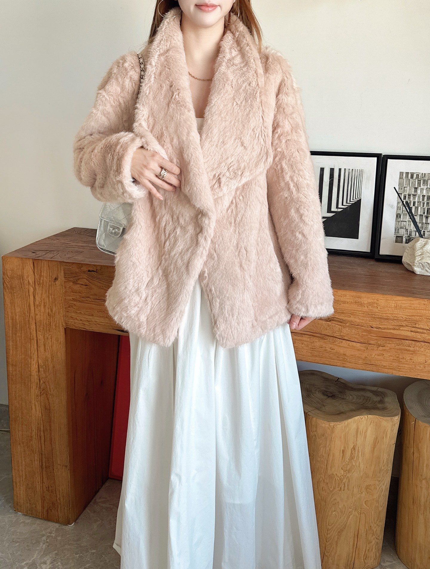 25FW  fur fleece jacket