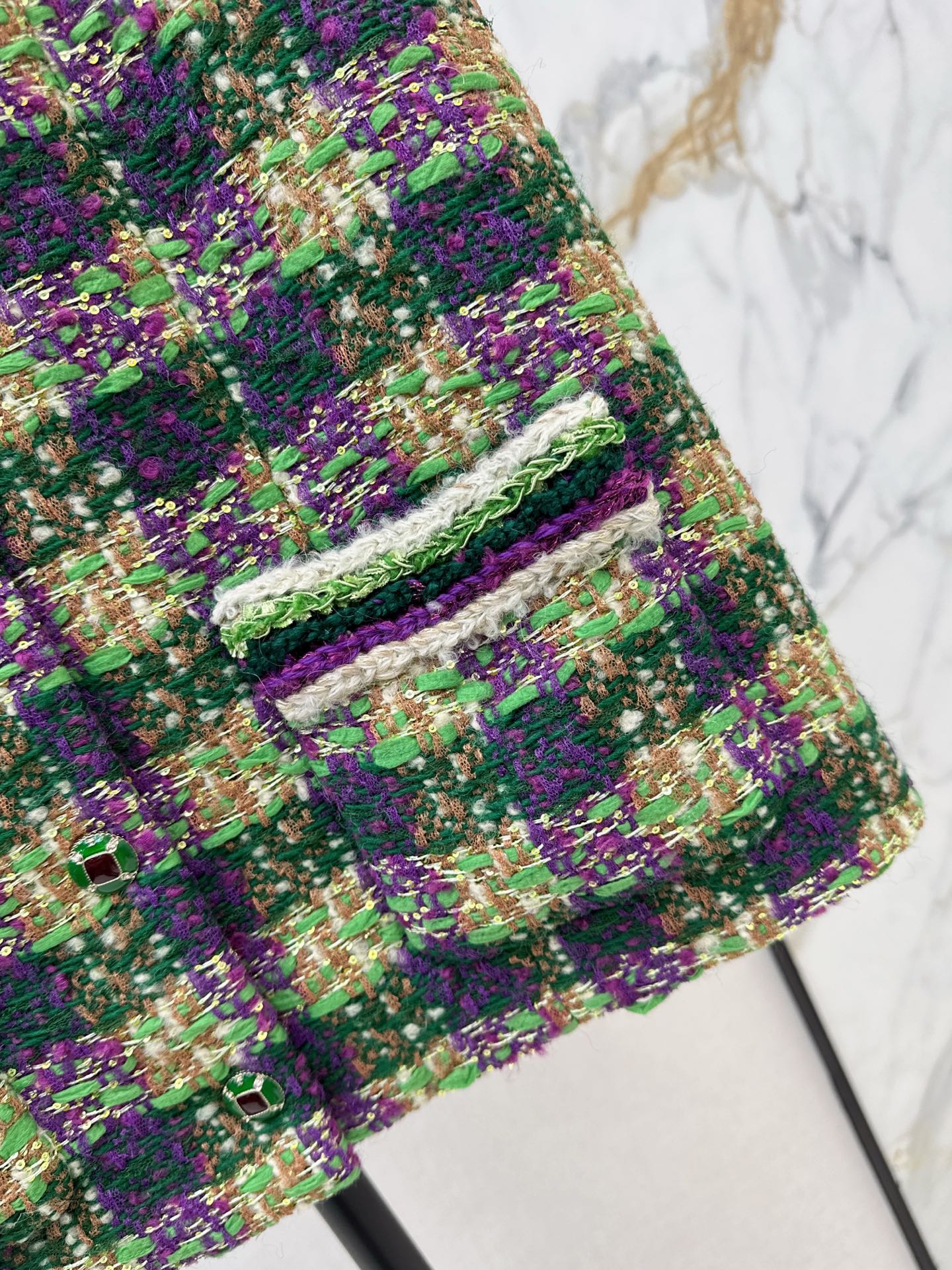 25FW NEW woven check vest