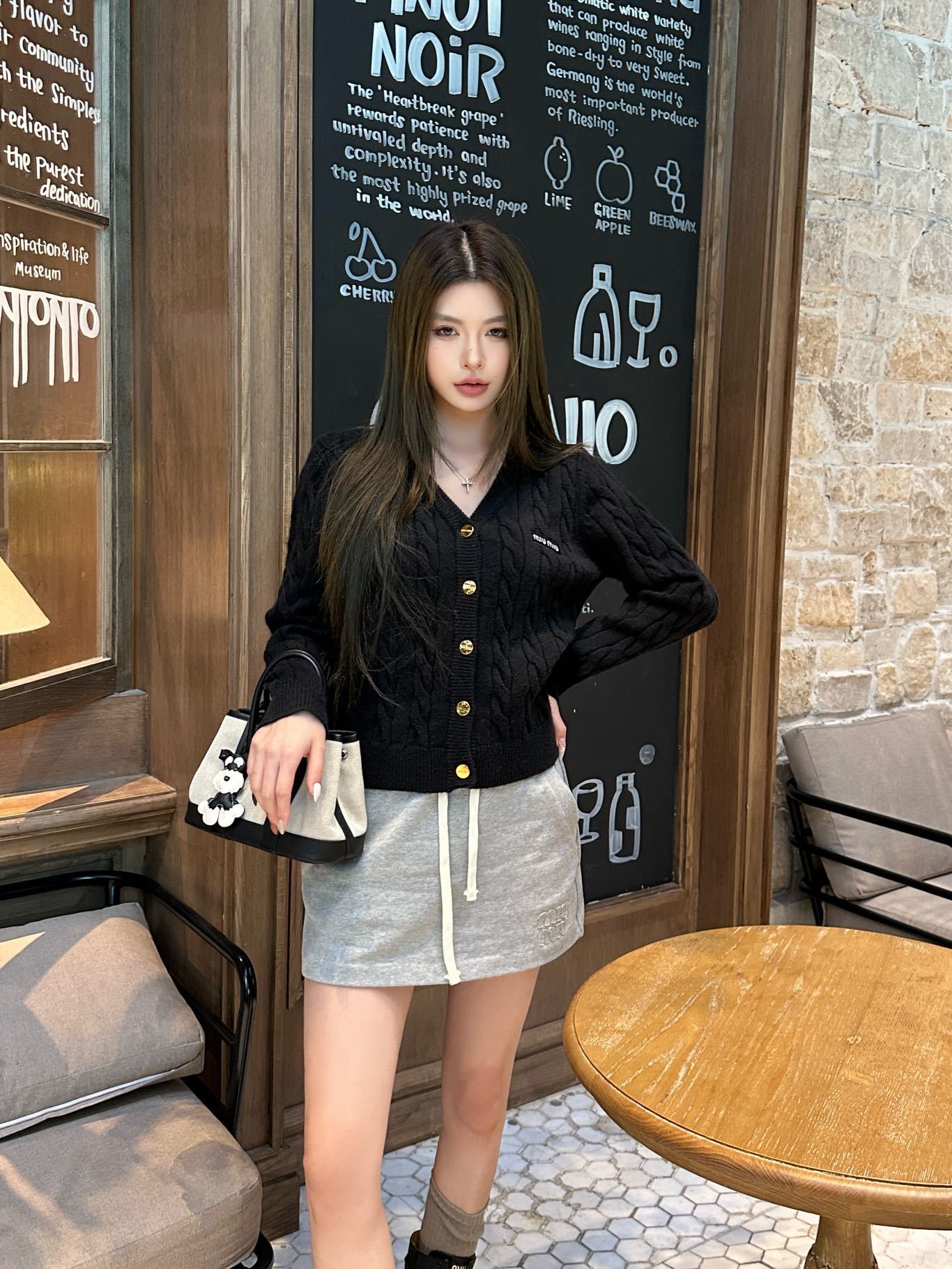 25FW NEW cable knit cardigan