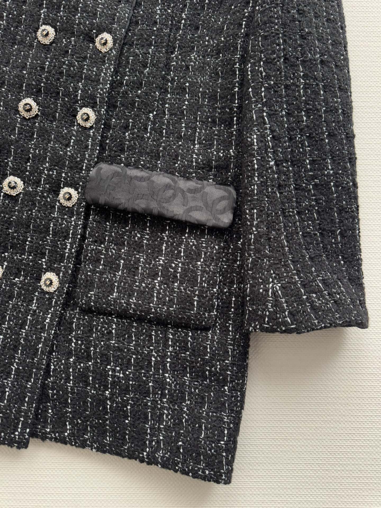 25FW jacquard tweed jacket