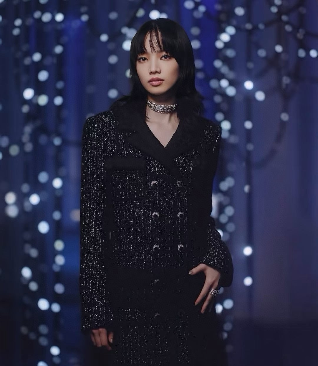 25FW jacquard tweed jacket