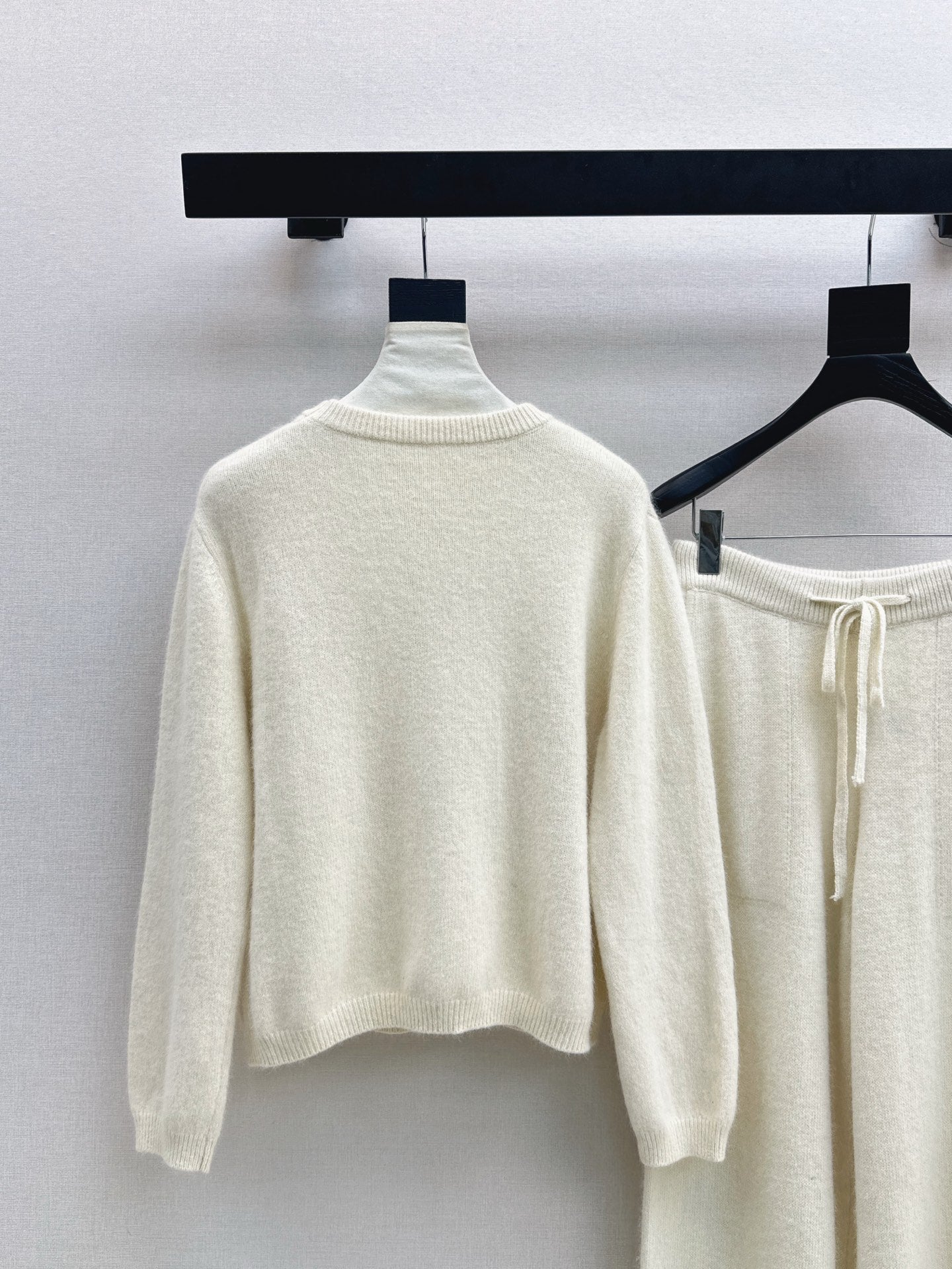 25FW  knit bow sweater+pants outfit sets