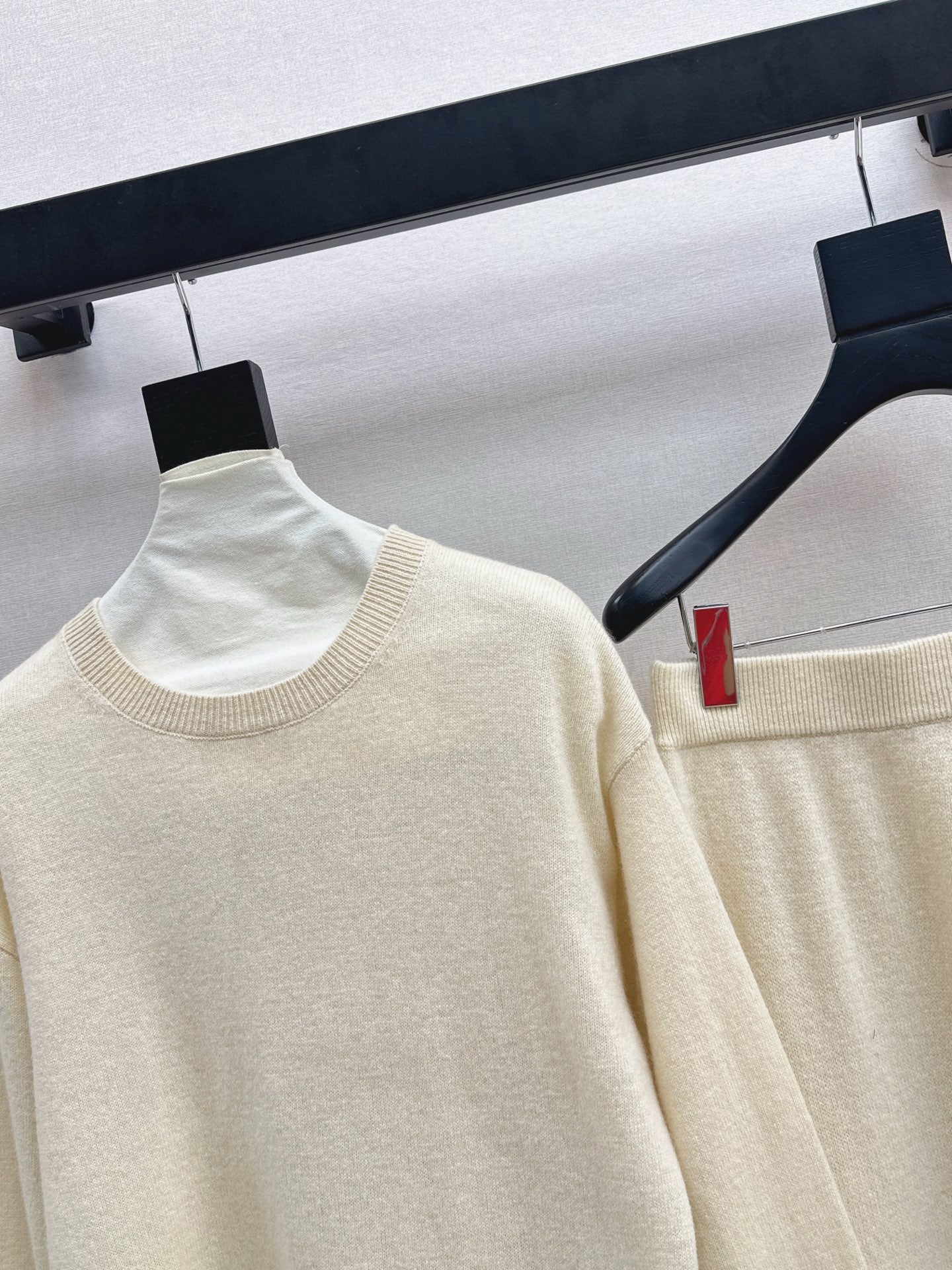 25FW  knit bow sweater+pants outfit sets