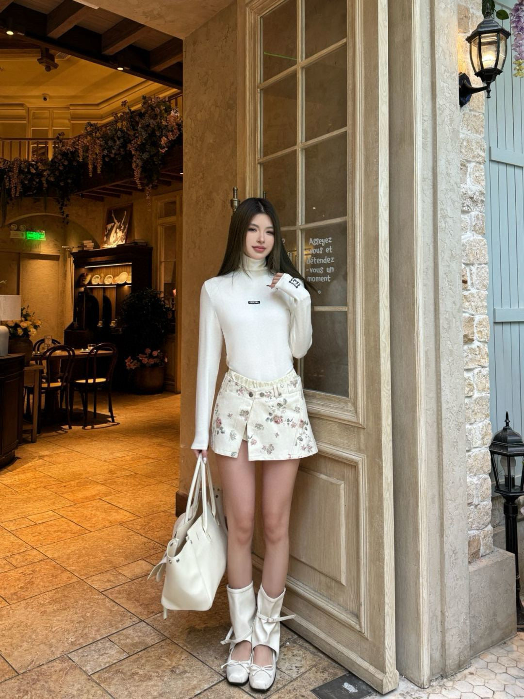 25fw  high neck basic tee