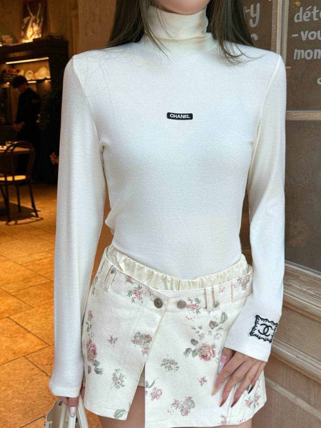 25fw  high neck basic tee