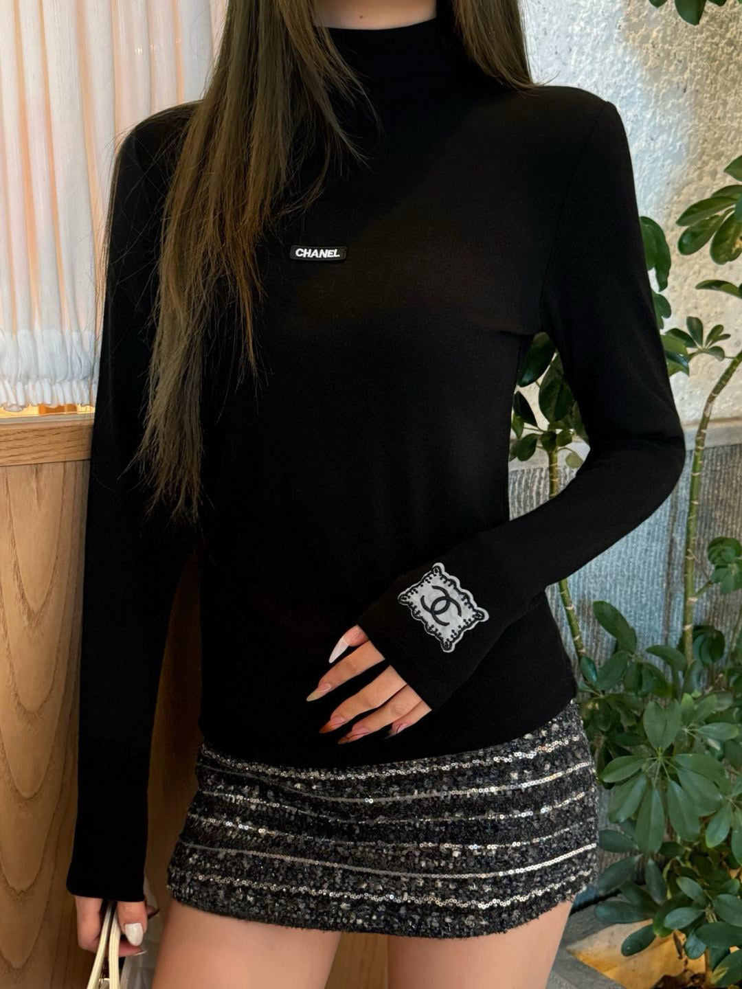 25fw  high neck basic tee