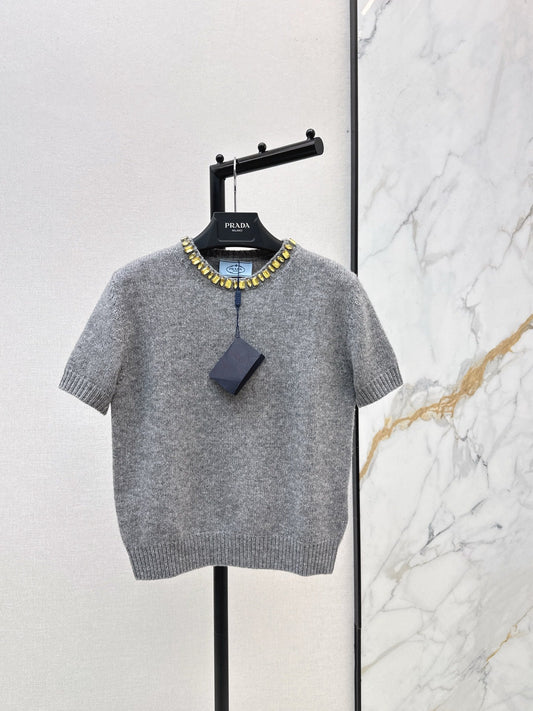 25FW rhinestone sweater
