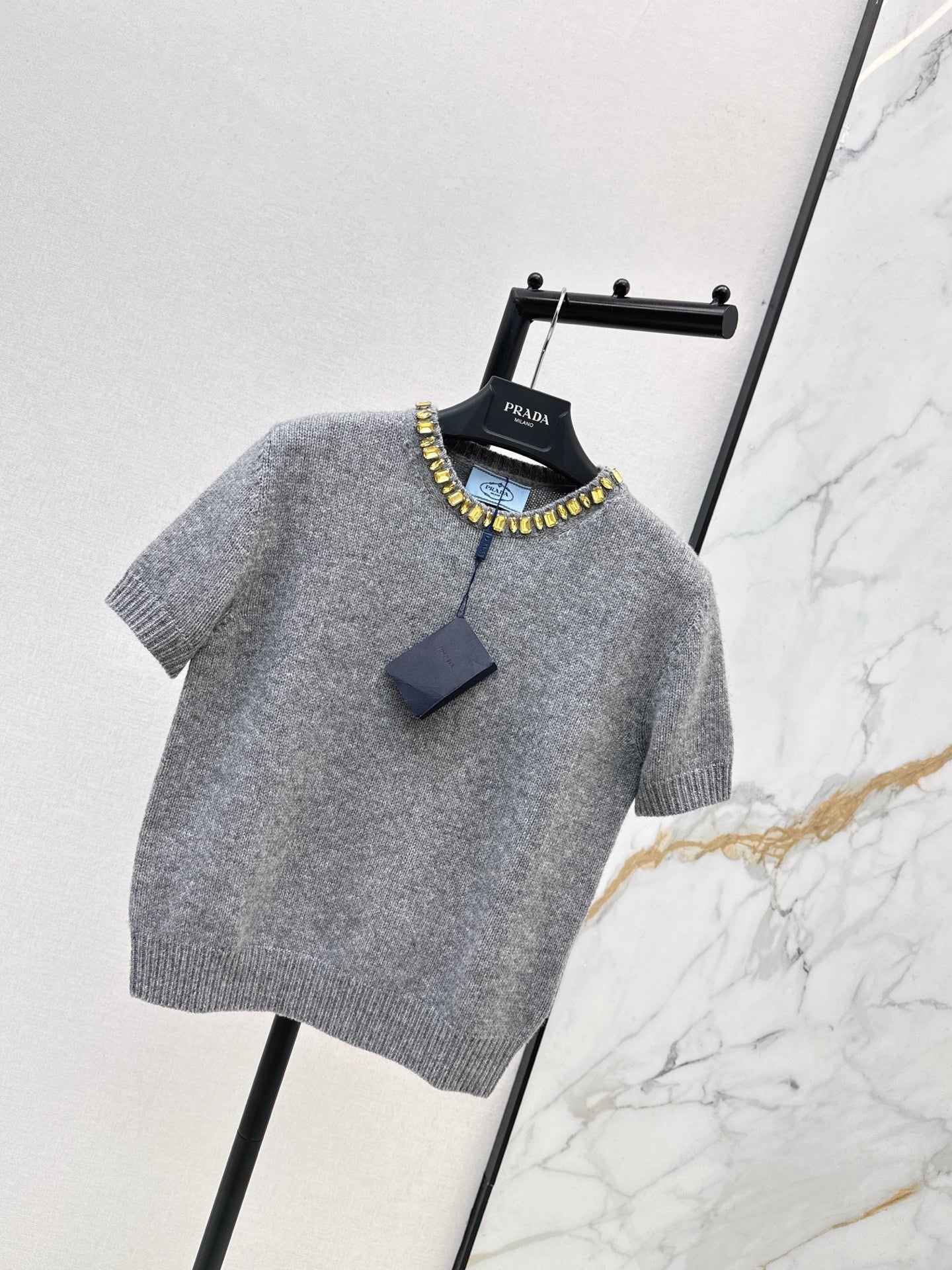 25FW Strass-Pullover