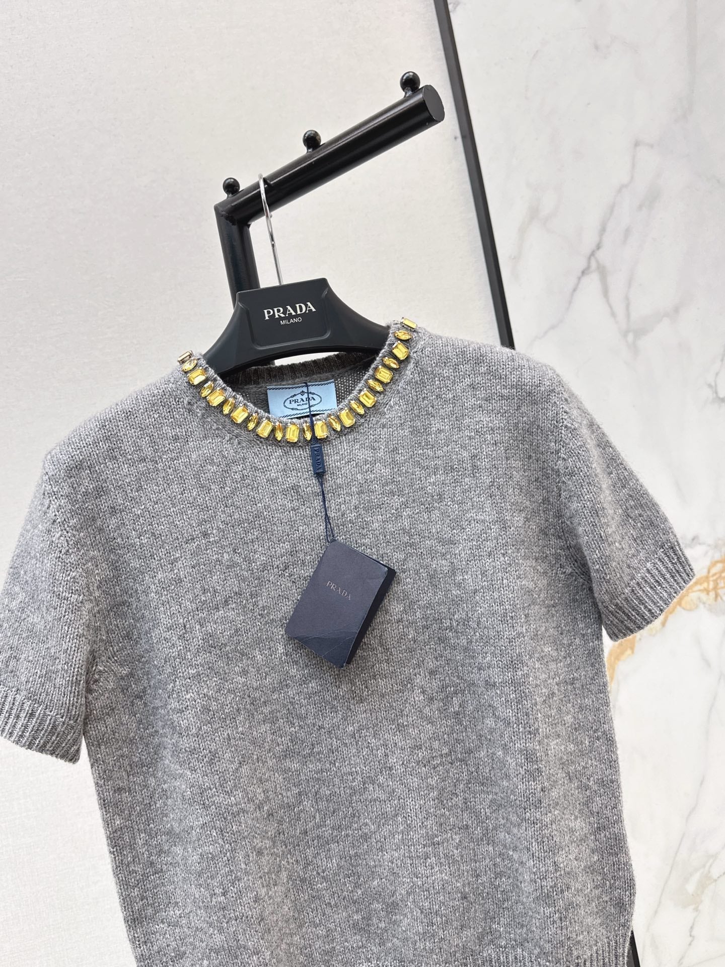 25FW Strass-Pullover