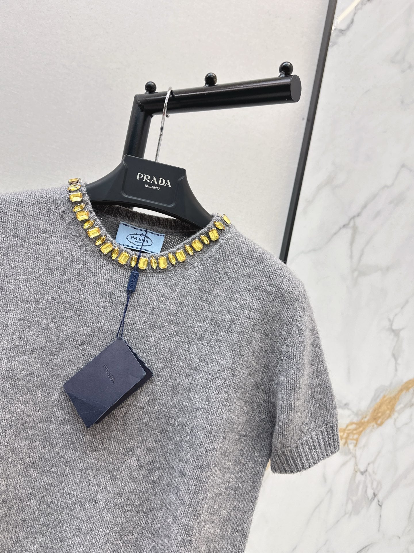 25FW Strass-Pullover