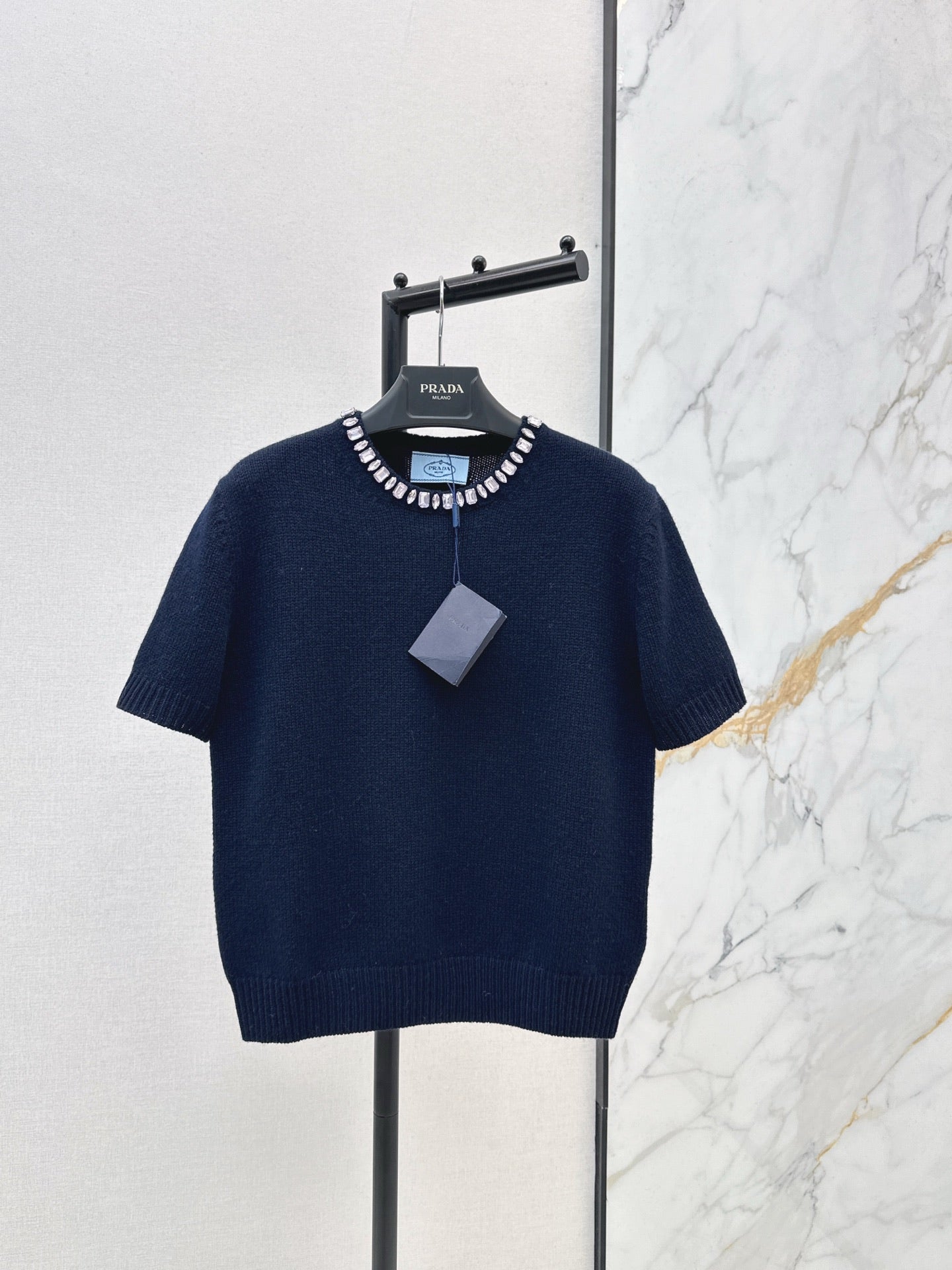 25FW Strass-Pullover