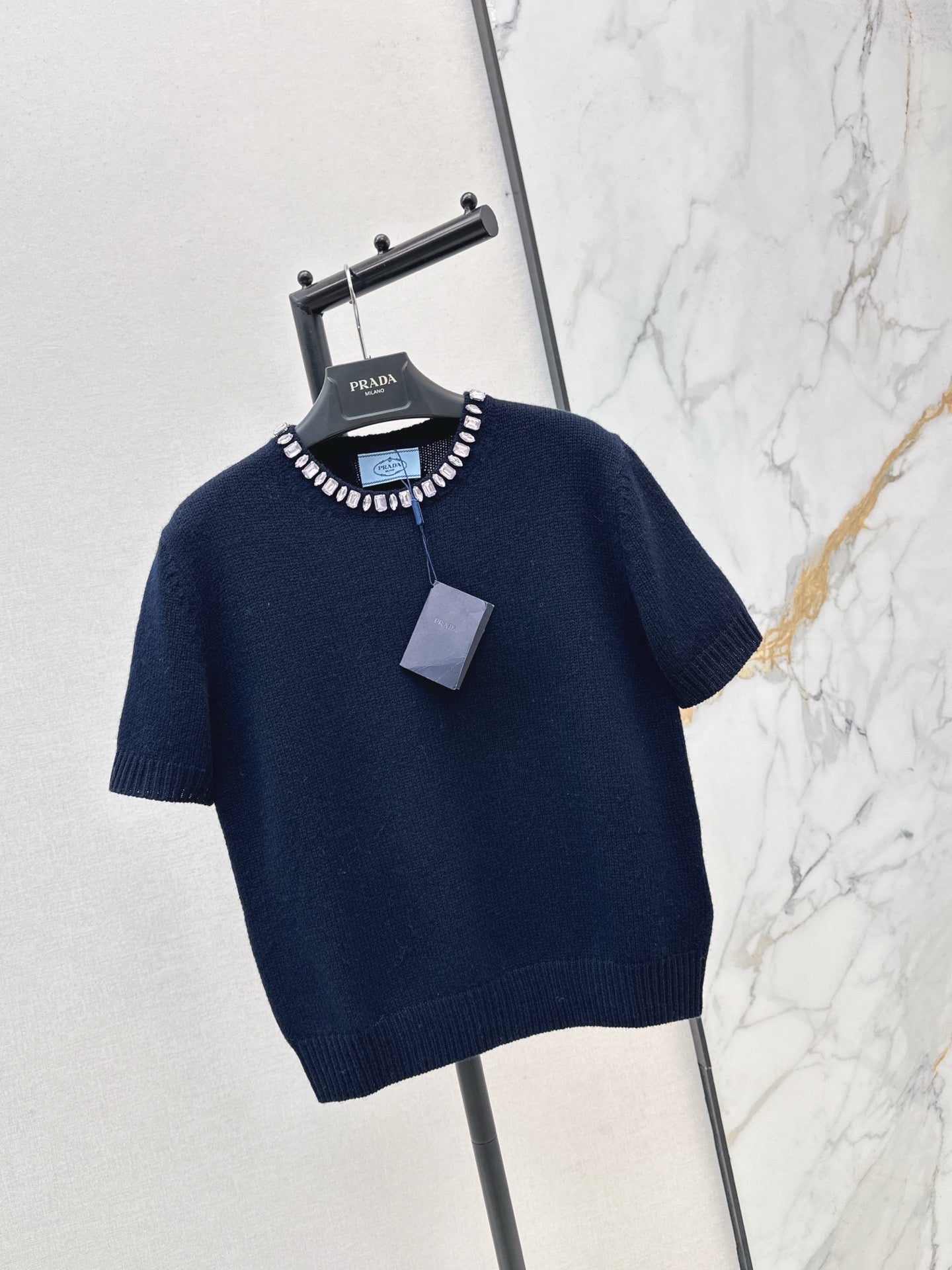 25FW Strass-Pullover