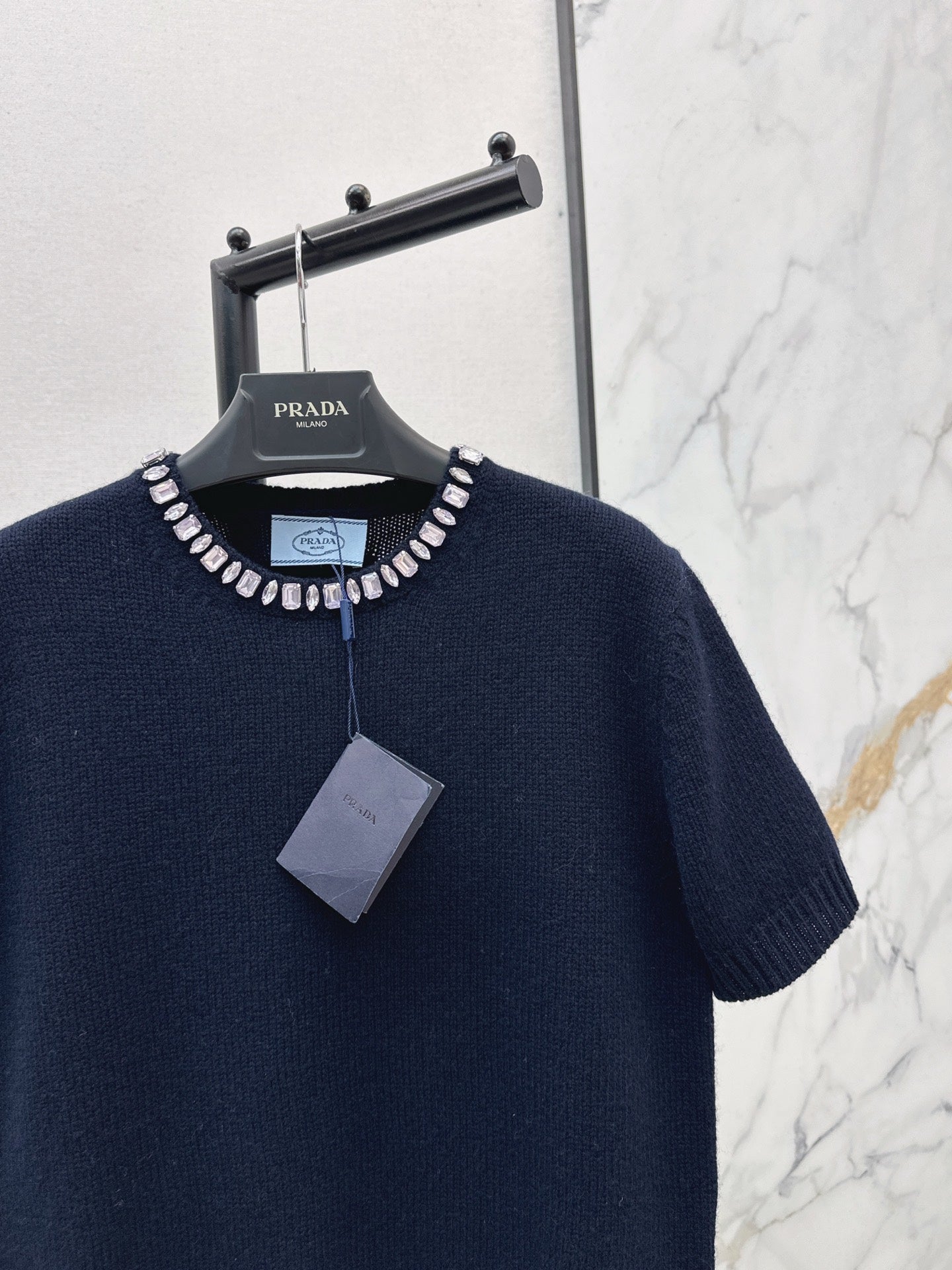 25FW Strass-Pullover