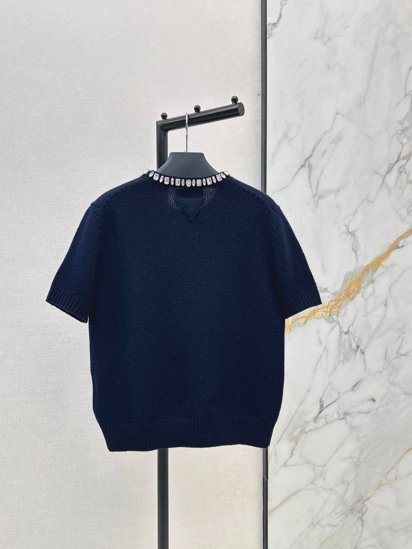25FW Strass-Pullover