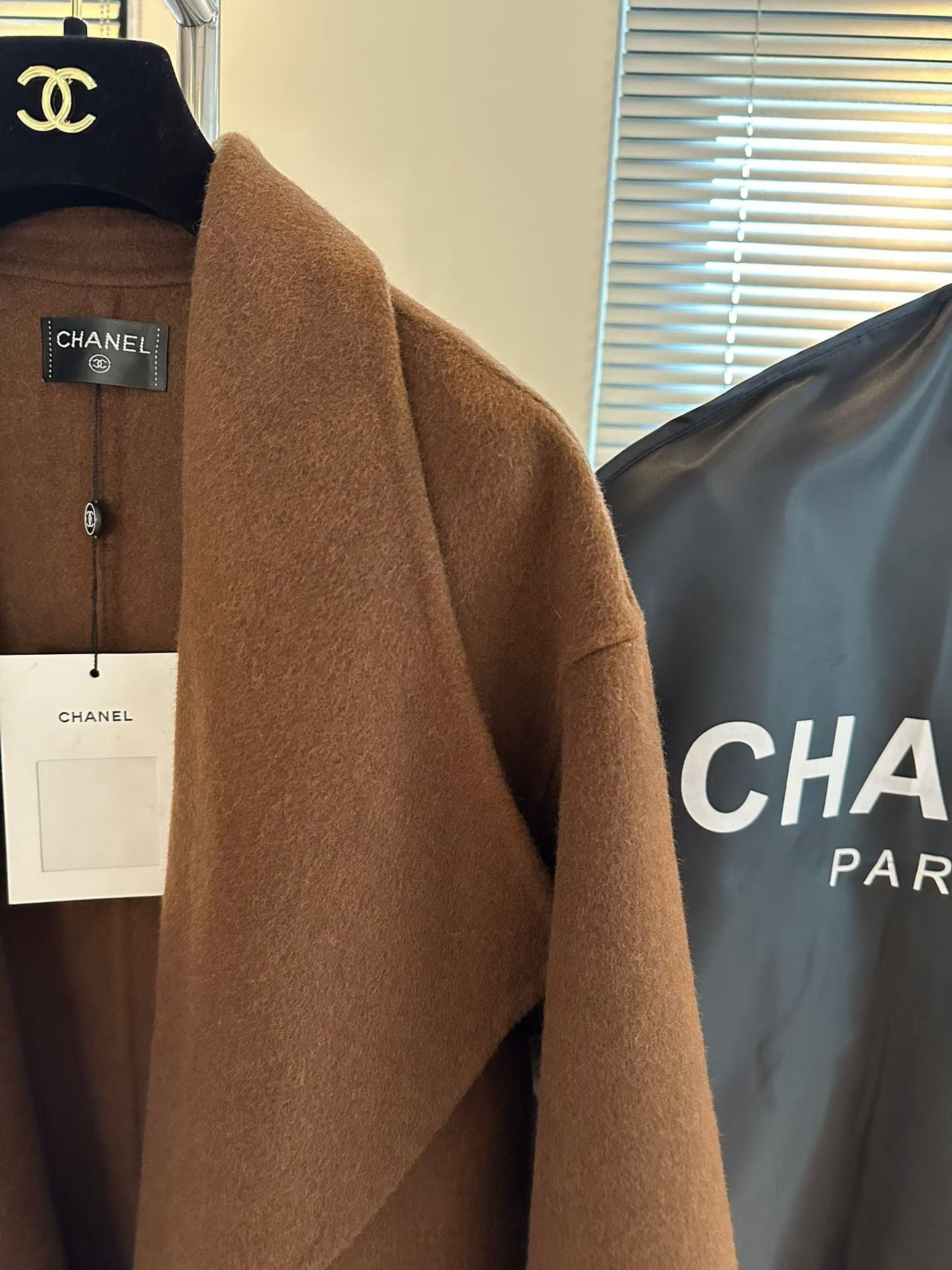 25FW NEW Fox Wool Cashmere Coat