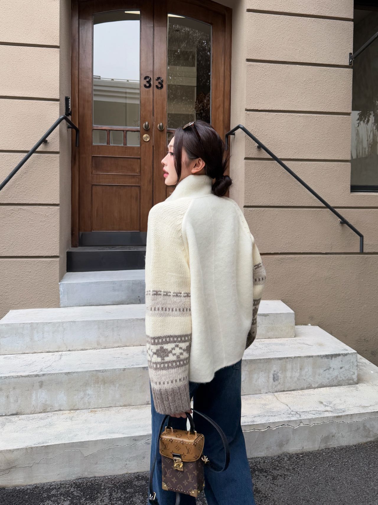 25FW  woolen cardigan