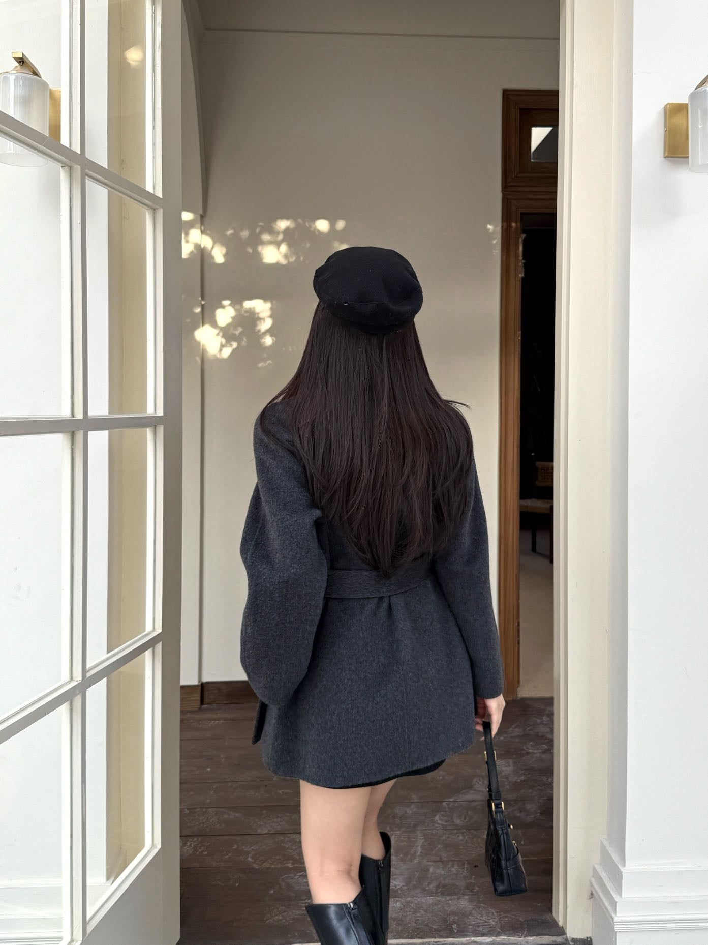25FW woolen belted coats