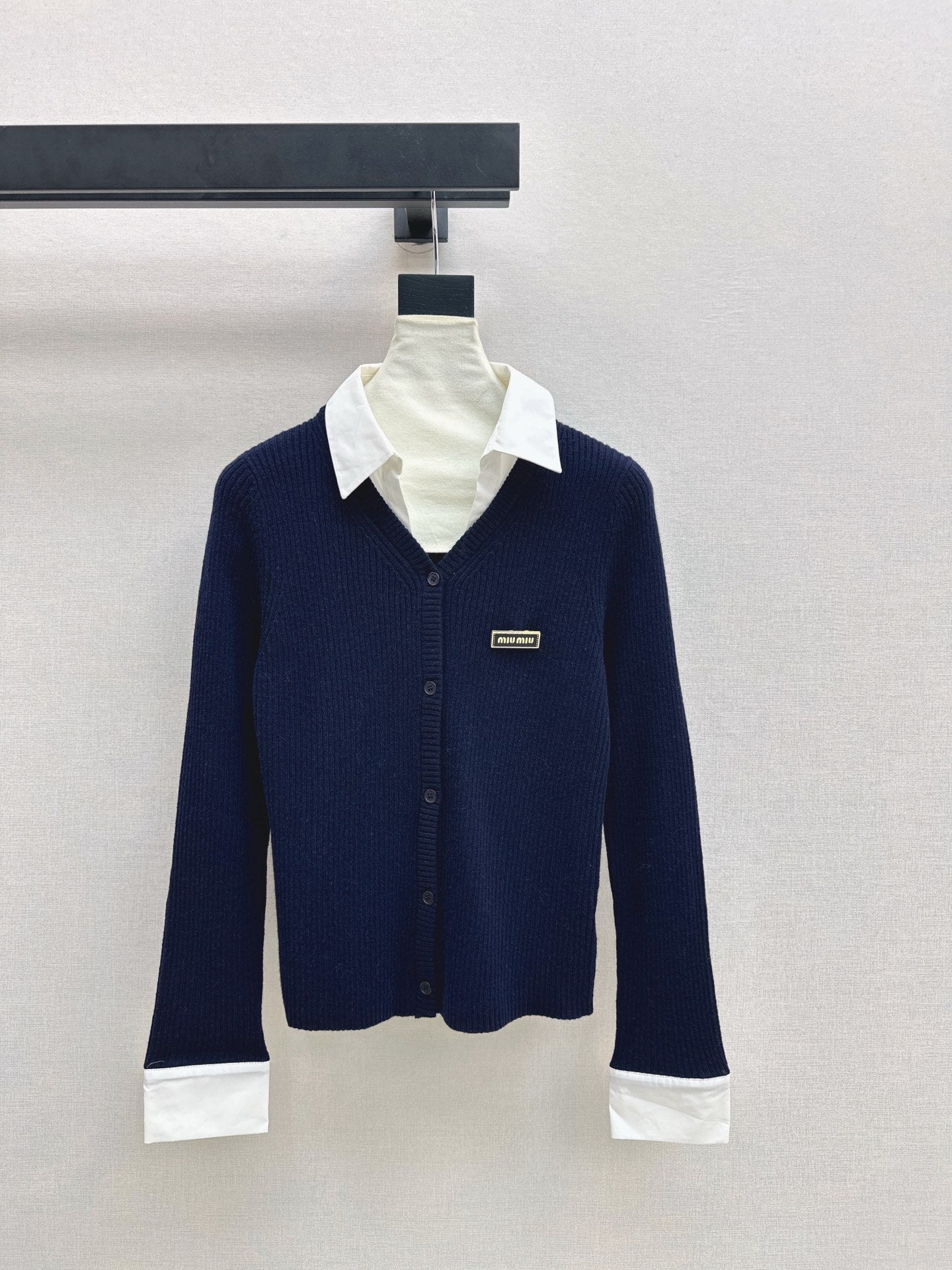 26SS 2-in-1 Strickhemd