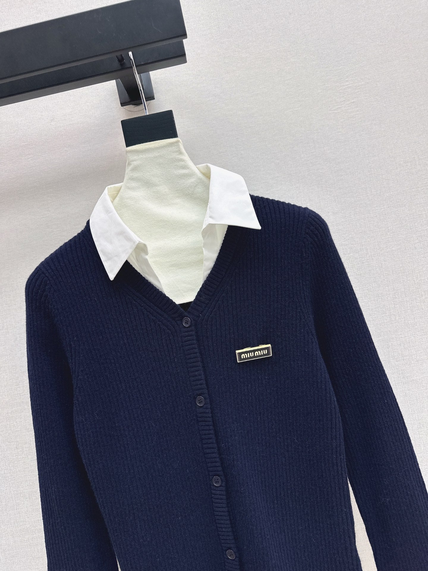 26SS 2-in-1 Strickhemd