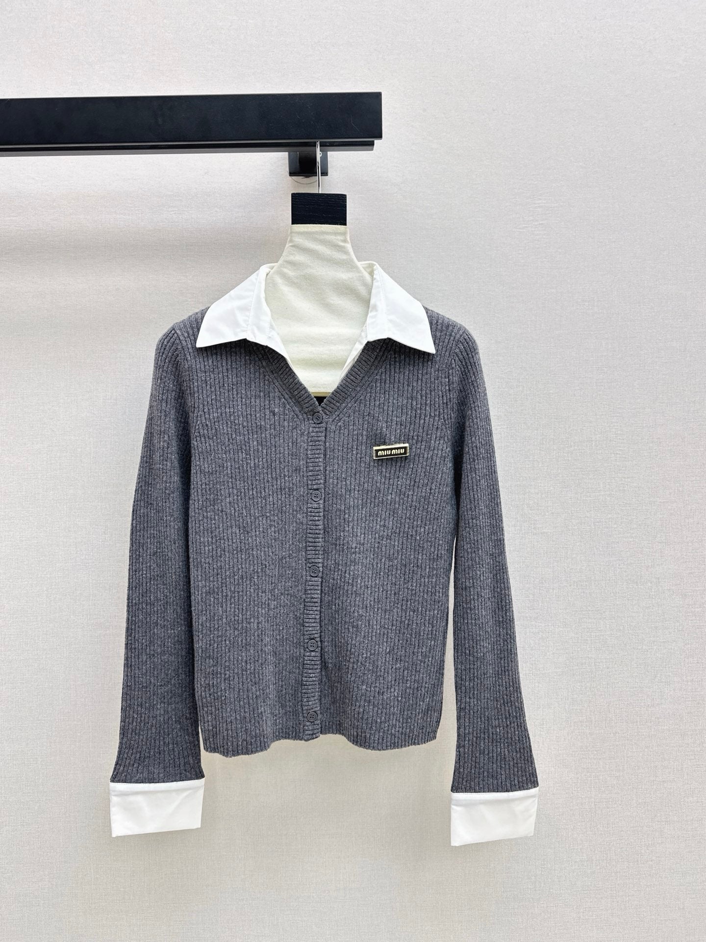 26SS 2-in-1 Strickhemd