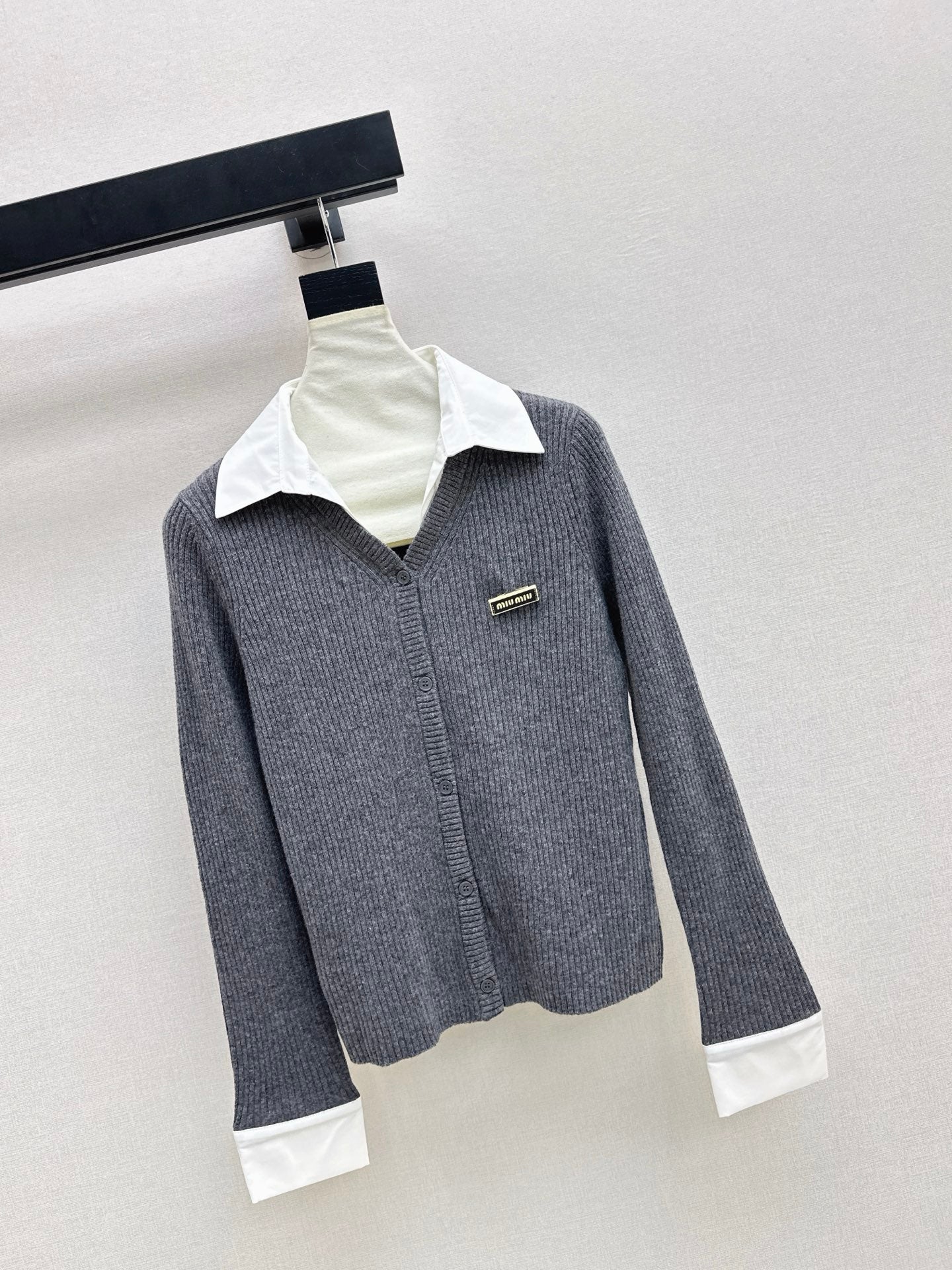 26SS 2-in-1 Strickhemd