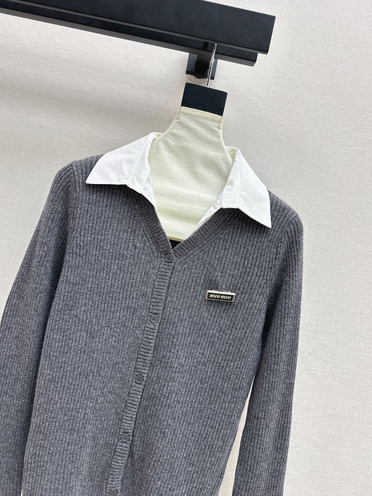 26SS 2-in-1 Strickhemd