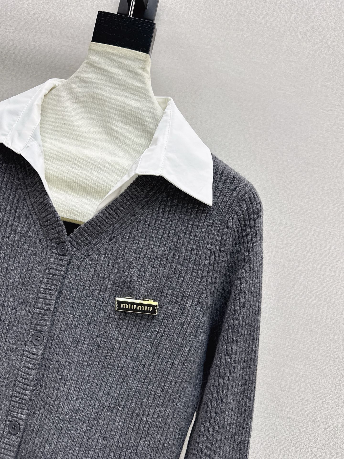 26SS 2-in-1 Strickhemd
