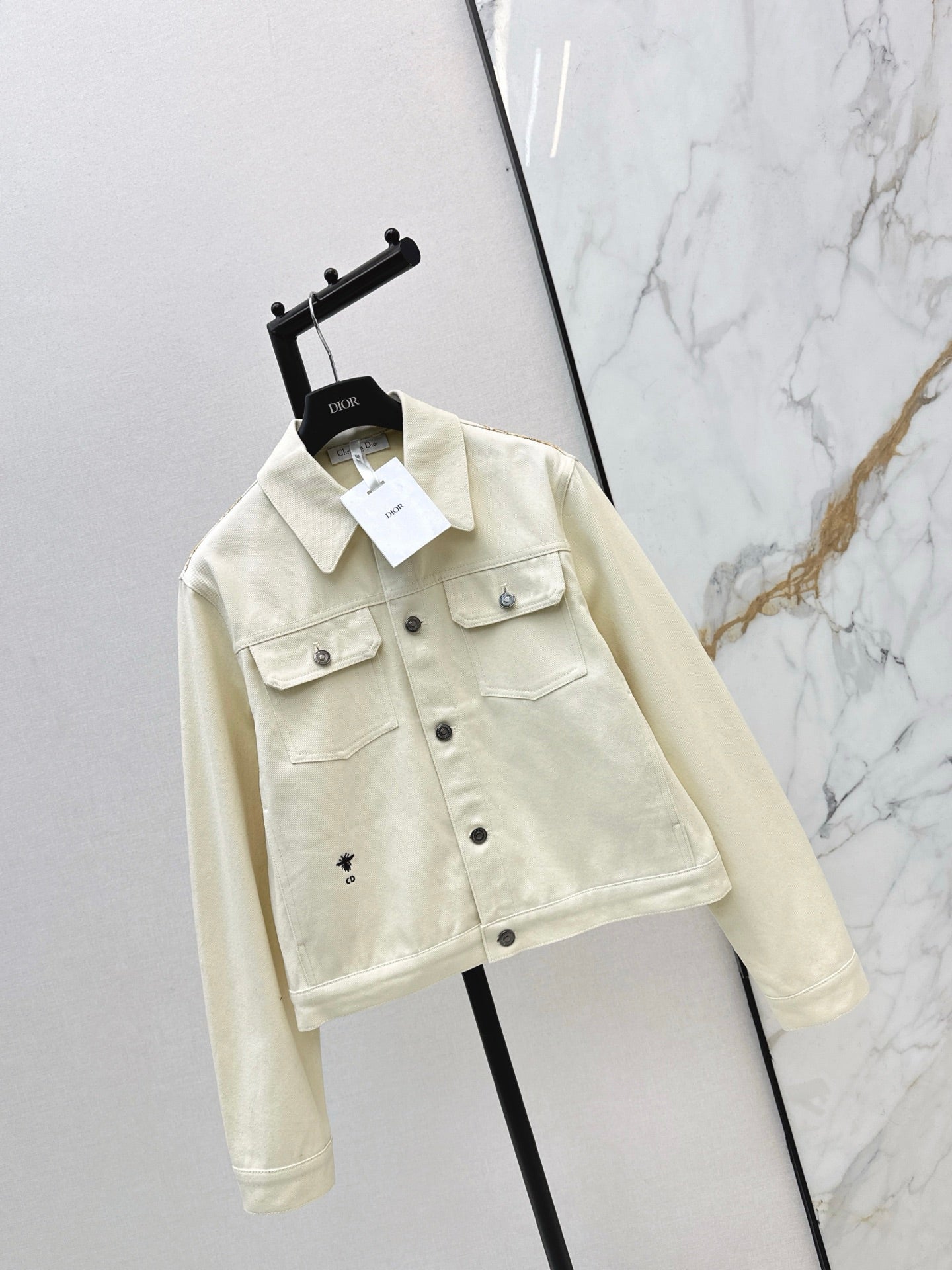 26SS bedruckte Jeansjacke
